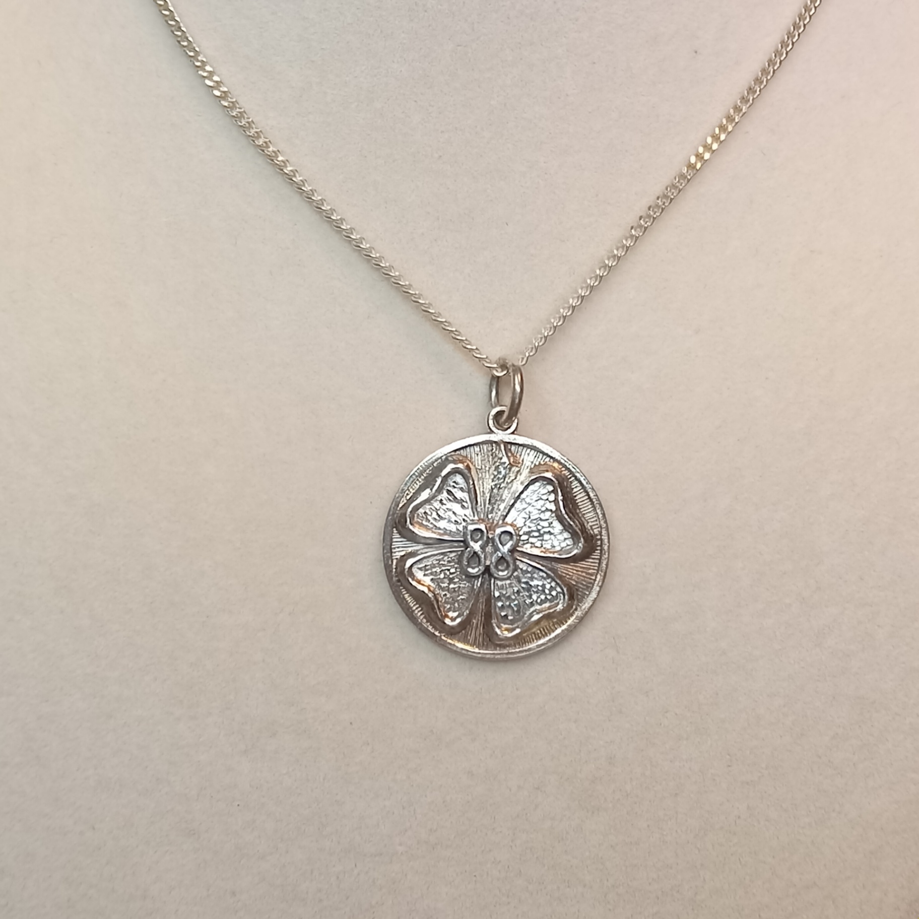 Sterling Greek Necklace & Brass Paperweights (6.5dwt) - image 2 of 8