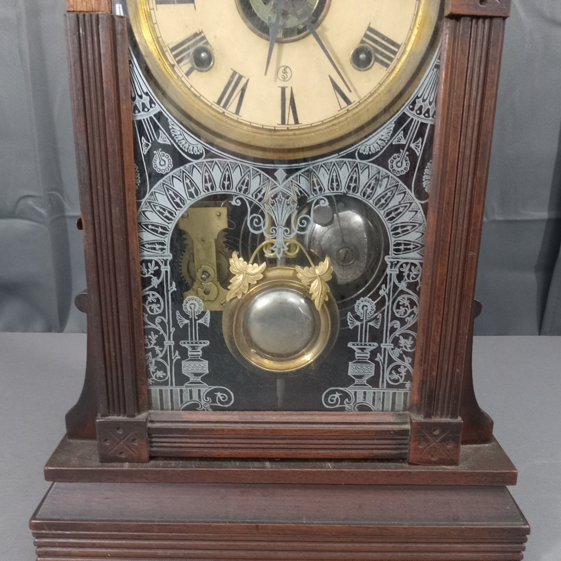 Antique Mantle Clock - image 3 of 11