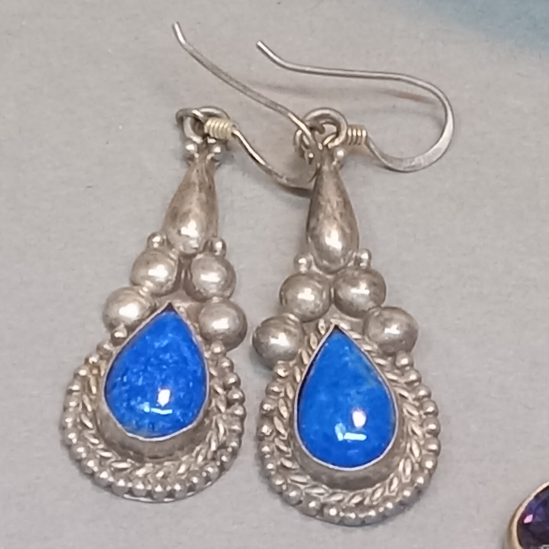 Sterling & Blue Stone Jewelry (39+dwt) - image 9 of 22