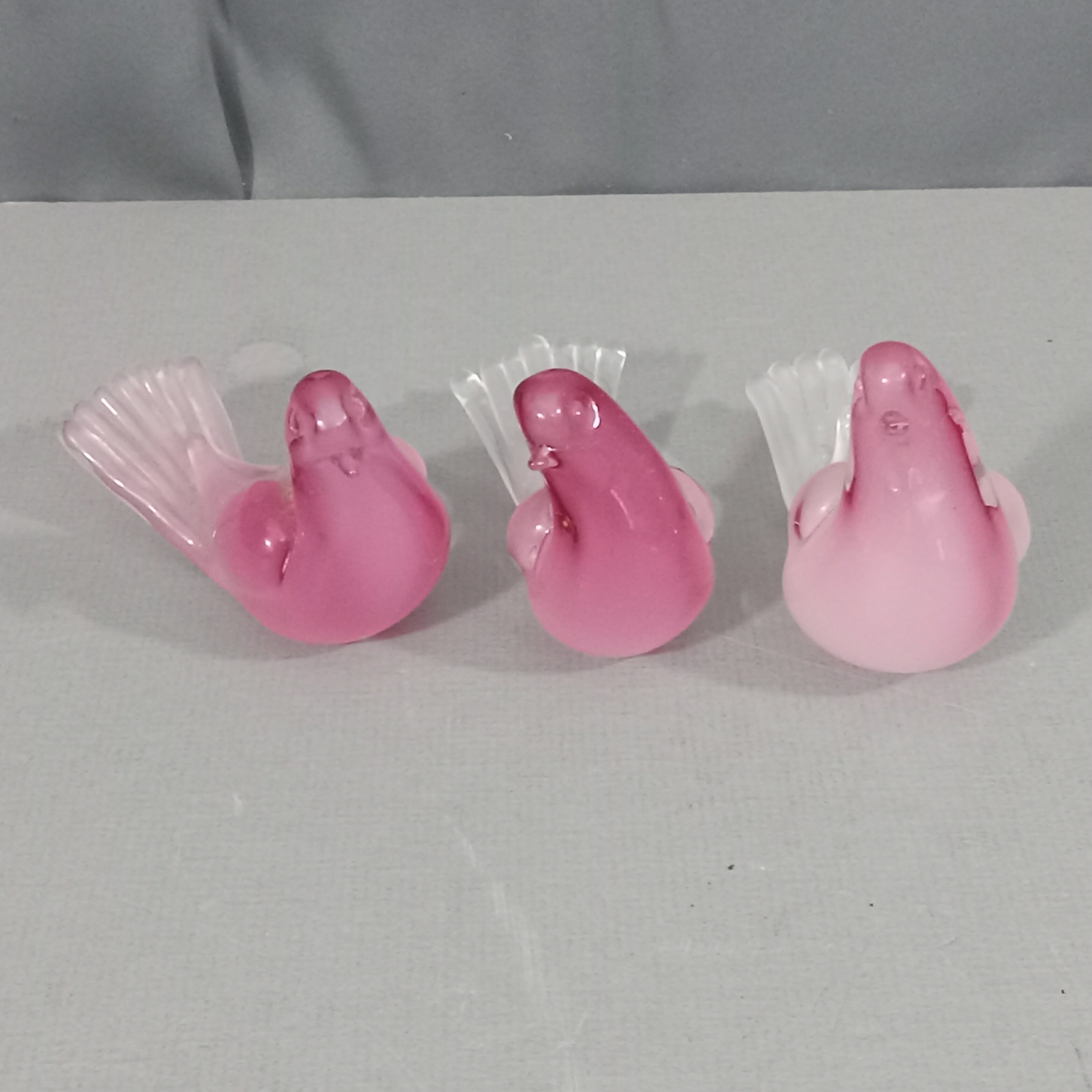 Vintage Murano Pink Glass Birds - image 6 of 9