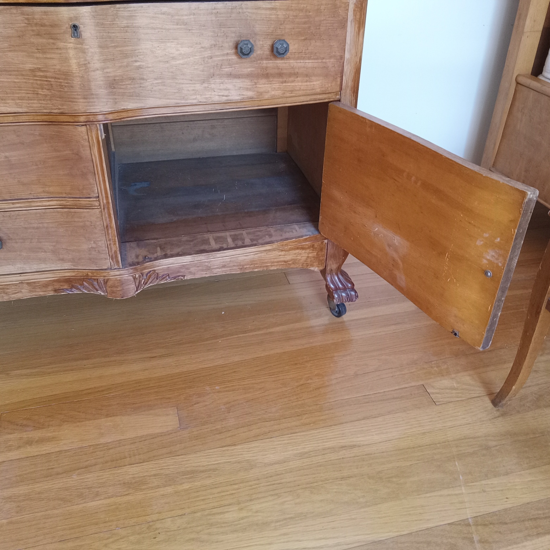 Antique Vanity/Dresser w/Mirror and Chair - image 15 of 32
