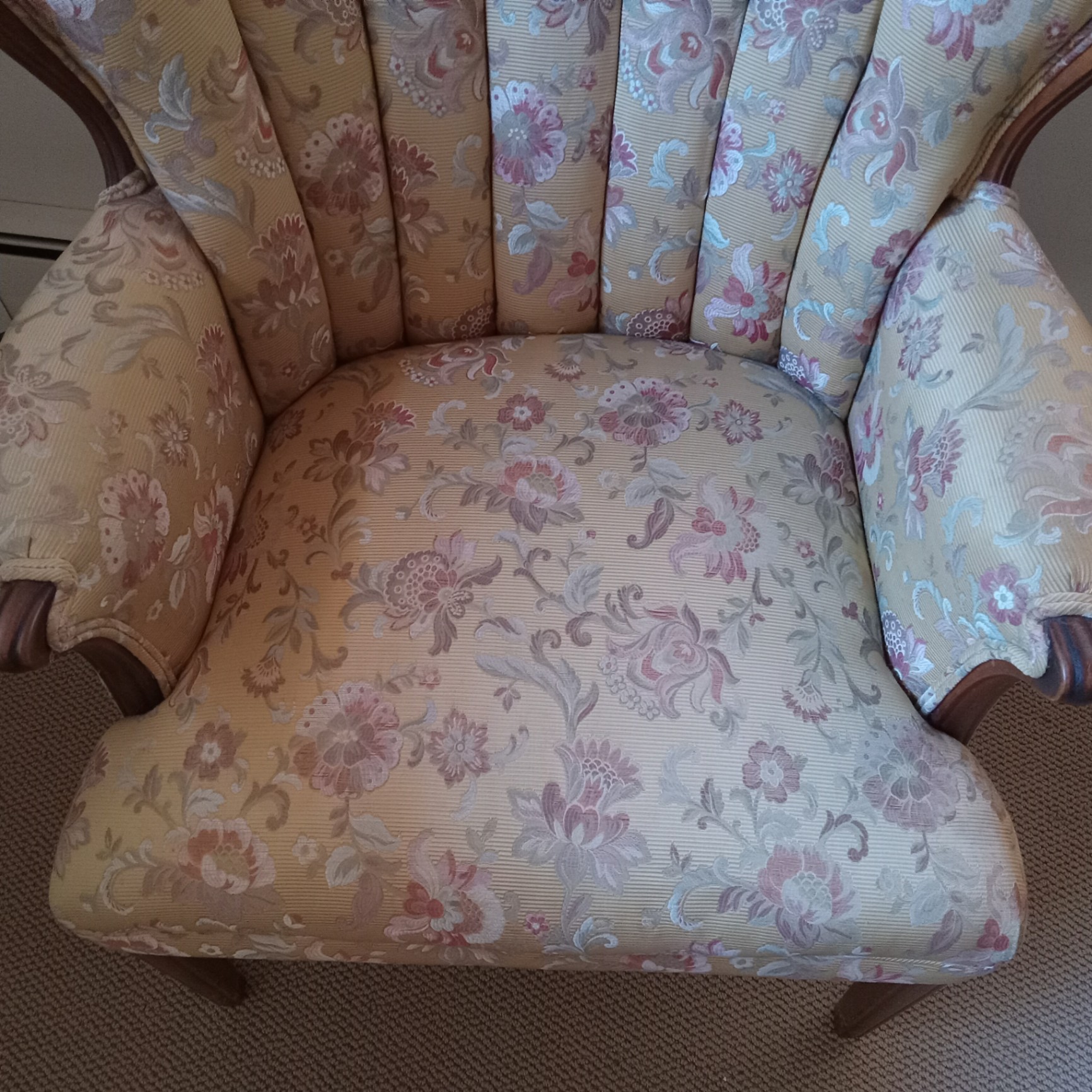 Vintage Upholstered Arm Chair - image 2 of 8
