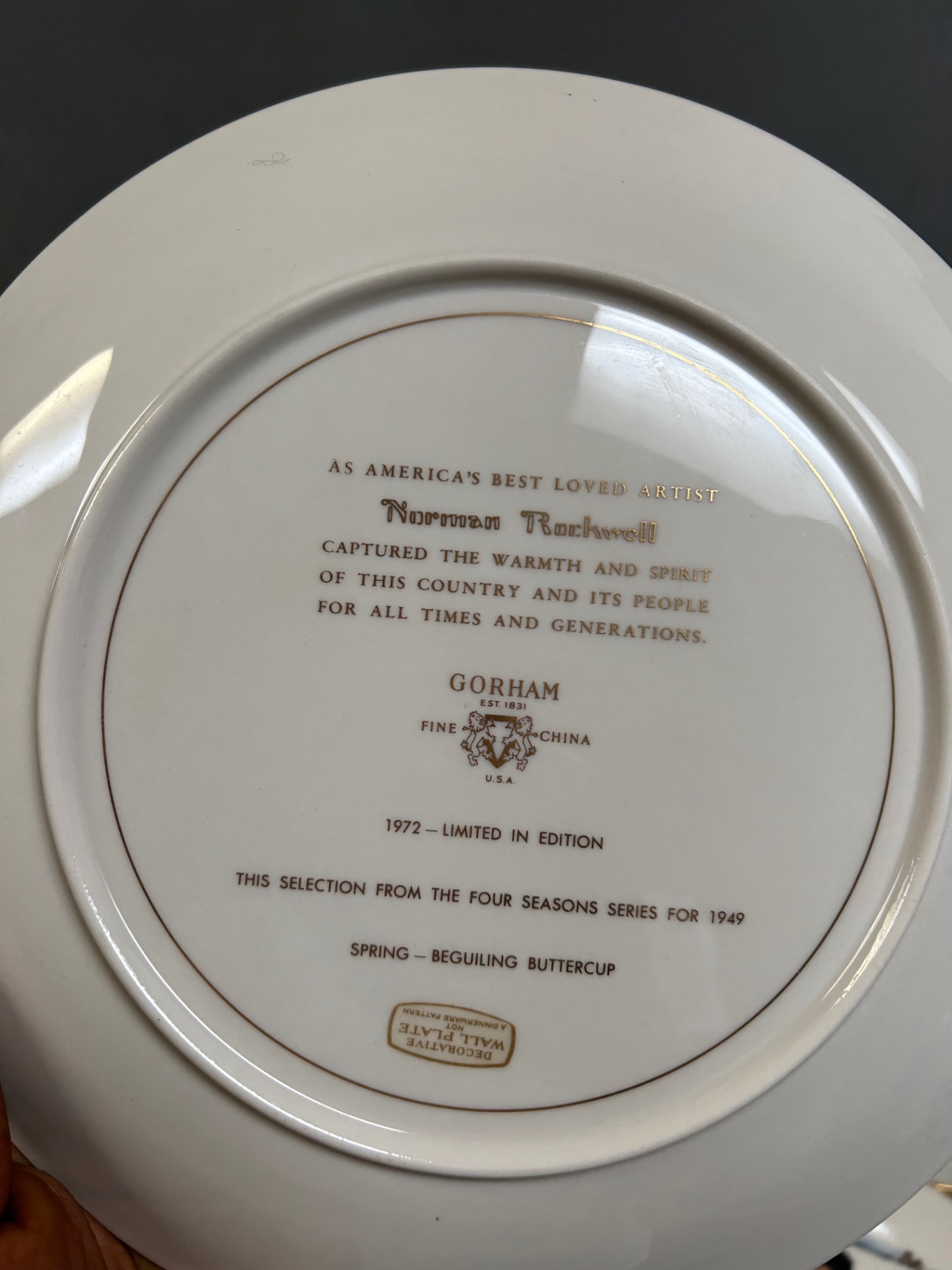 Gorham Dinner Plates for Norman Rockwell  - image 4 of 4