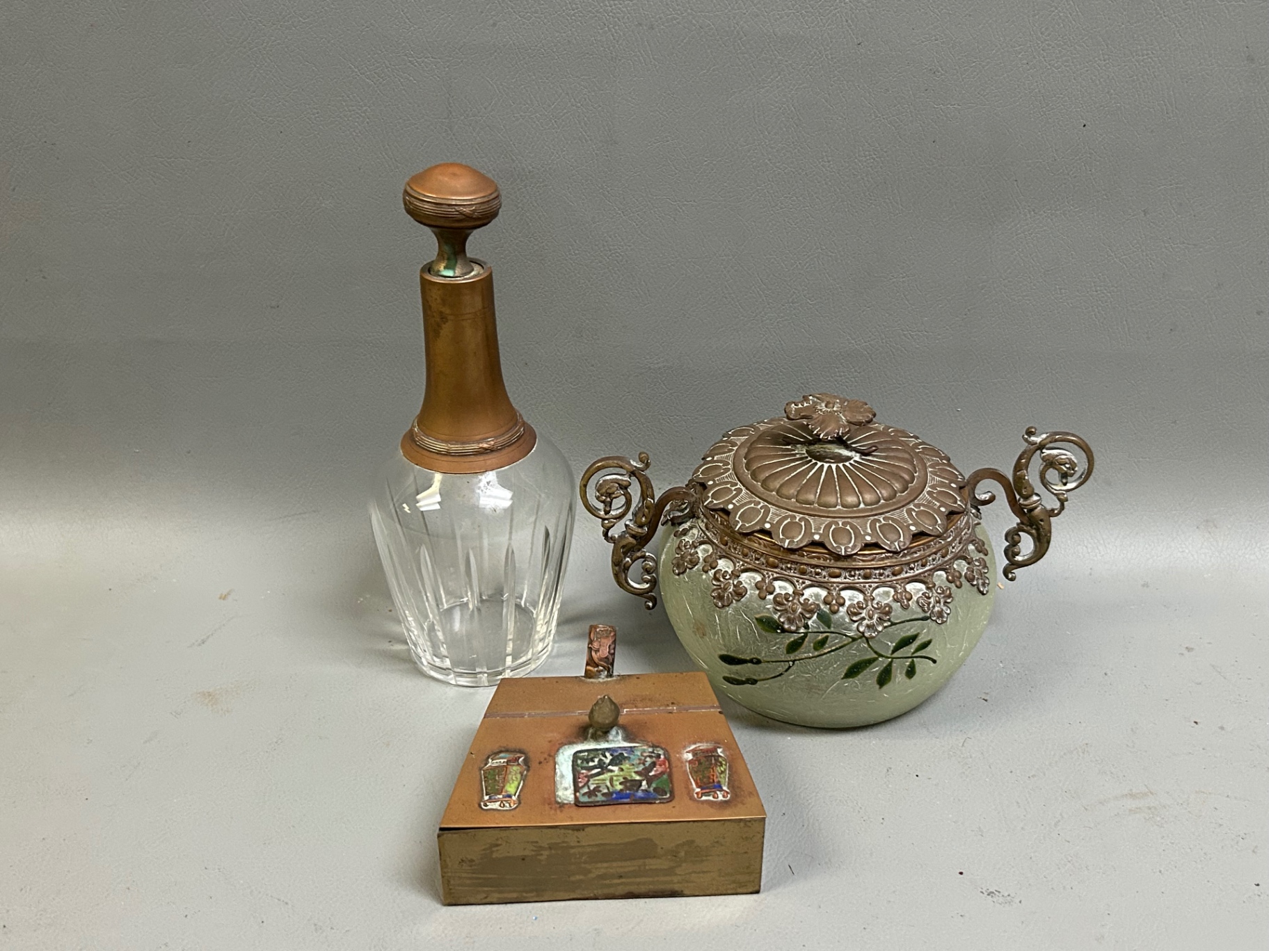 Biscuit Jar, Decanter & Silent Butler - image 1 of 8
