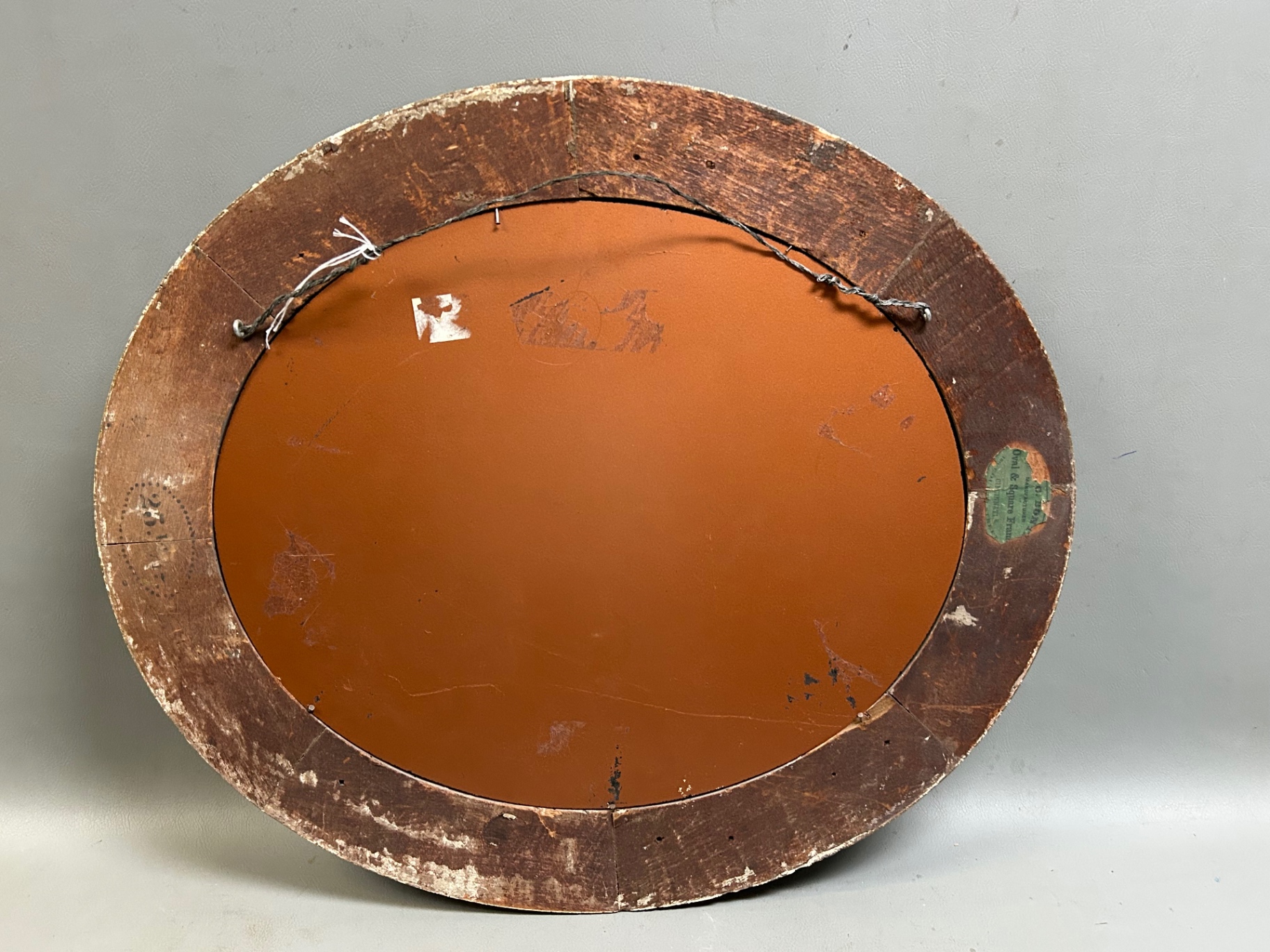 Gold Oval Ornate Mirror  - image 3 of 4