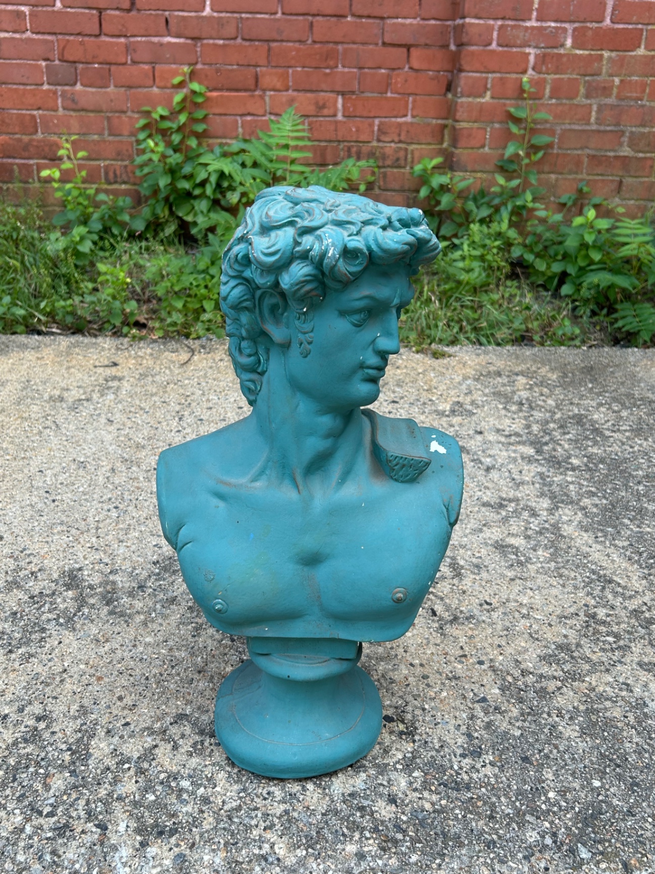 Michelangelo's David Head Chalkware Vintage - image 5 of 5