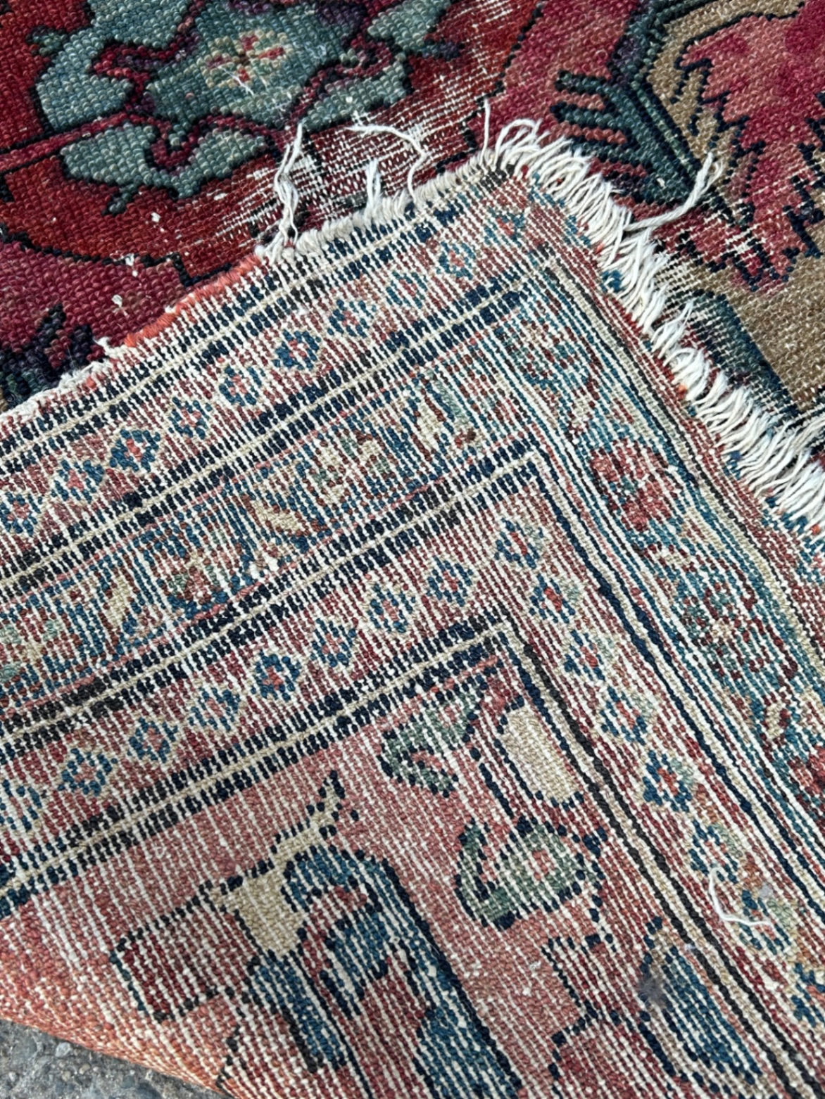 Turkish Area Rug Worn  - image 4 of 5