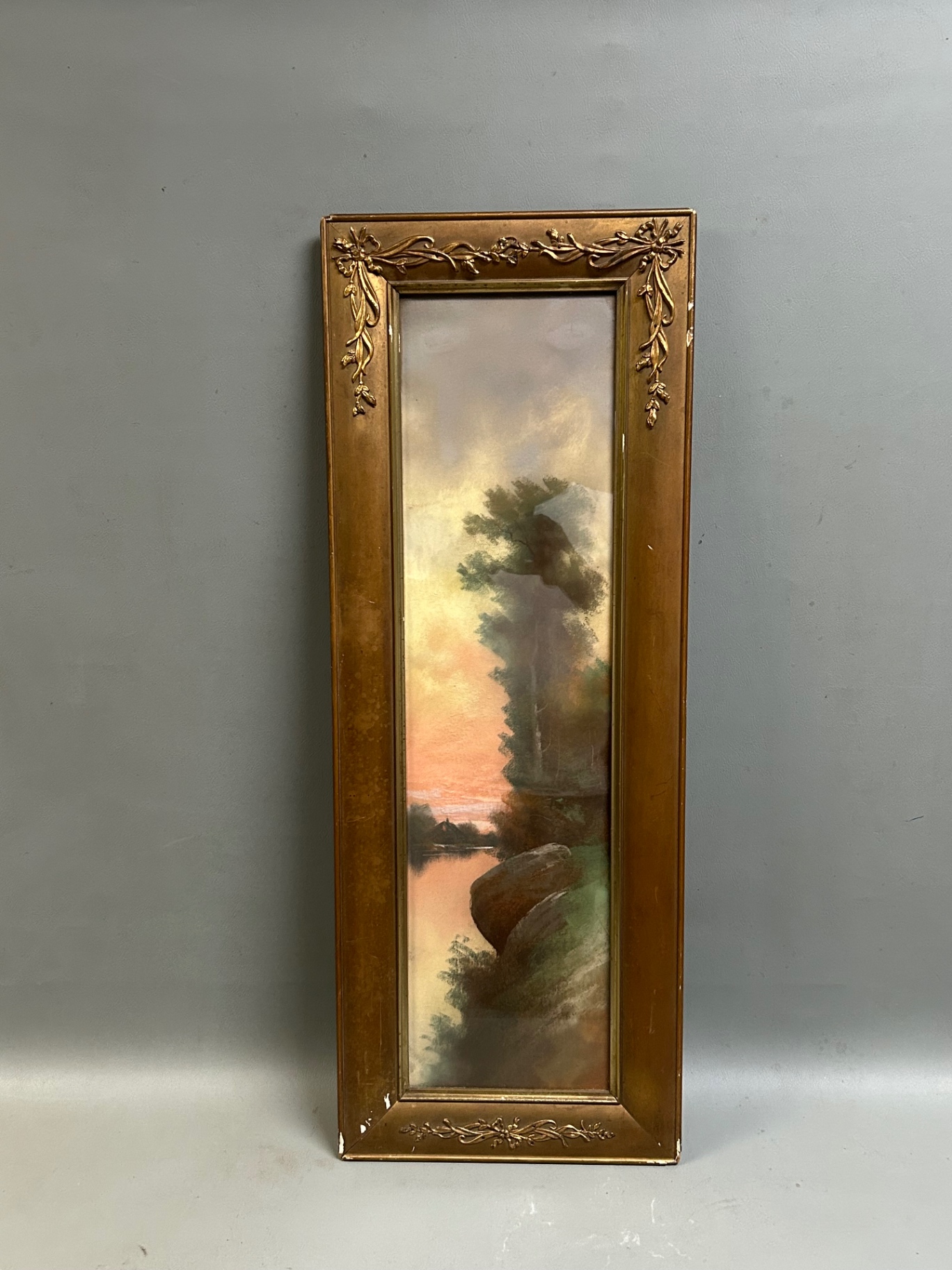 Pastel Water Landscape Drawing  - image 1 of 5