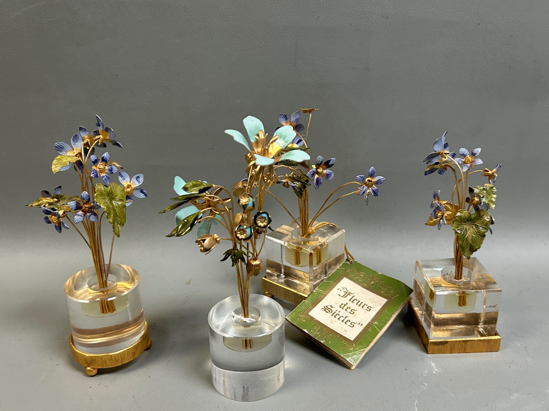 Jane Hutchenson Vintage Lucite Brass Ornaments for Gorham  - image 3 of 5