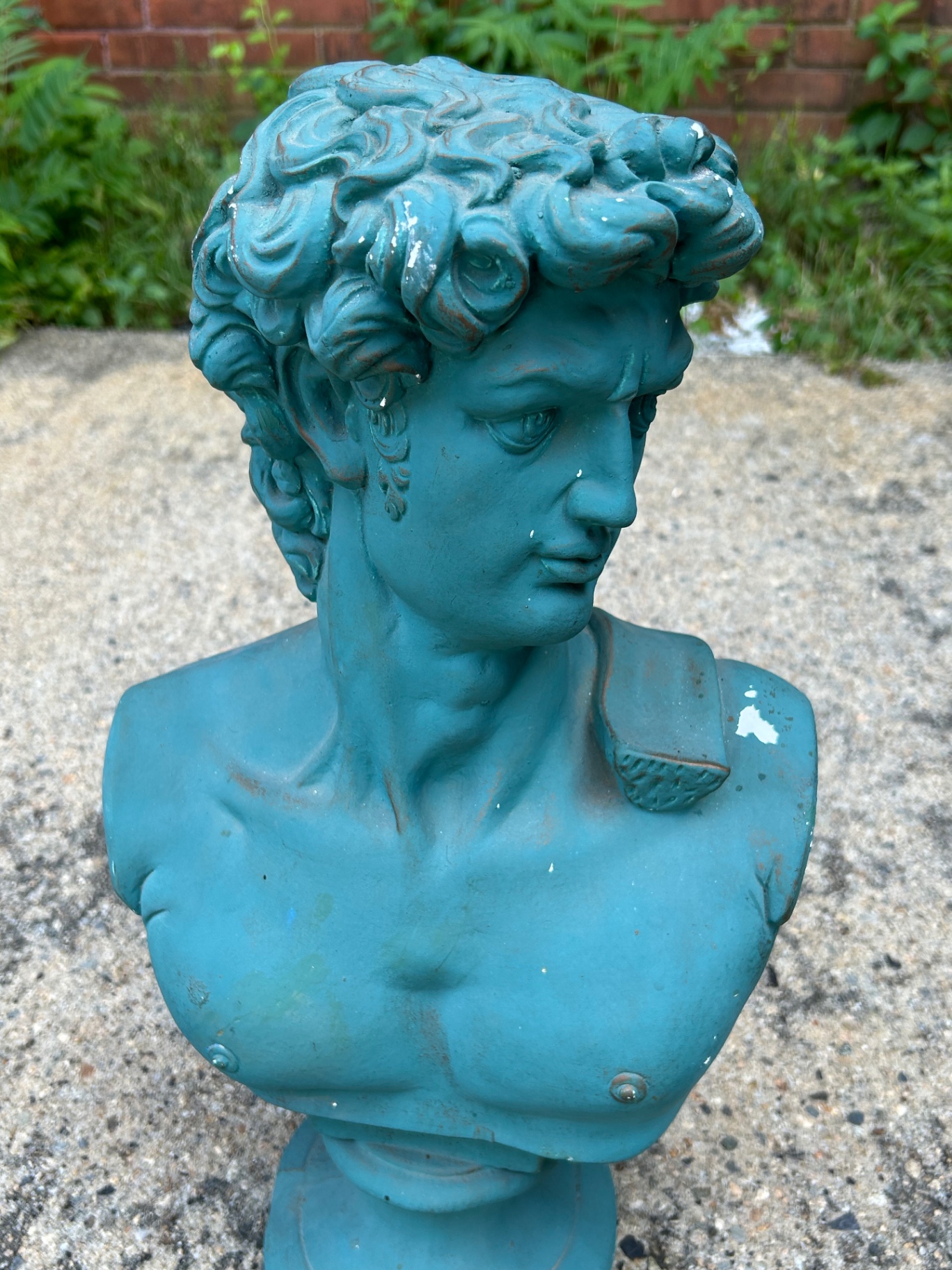 Michelangelo's David Head Chalkware Vintage - image 1 of 5