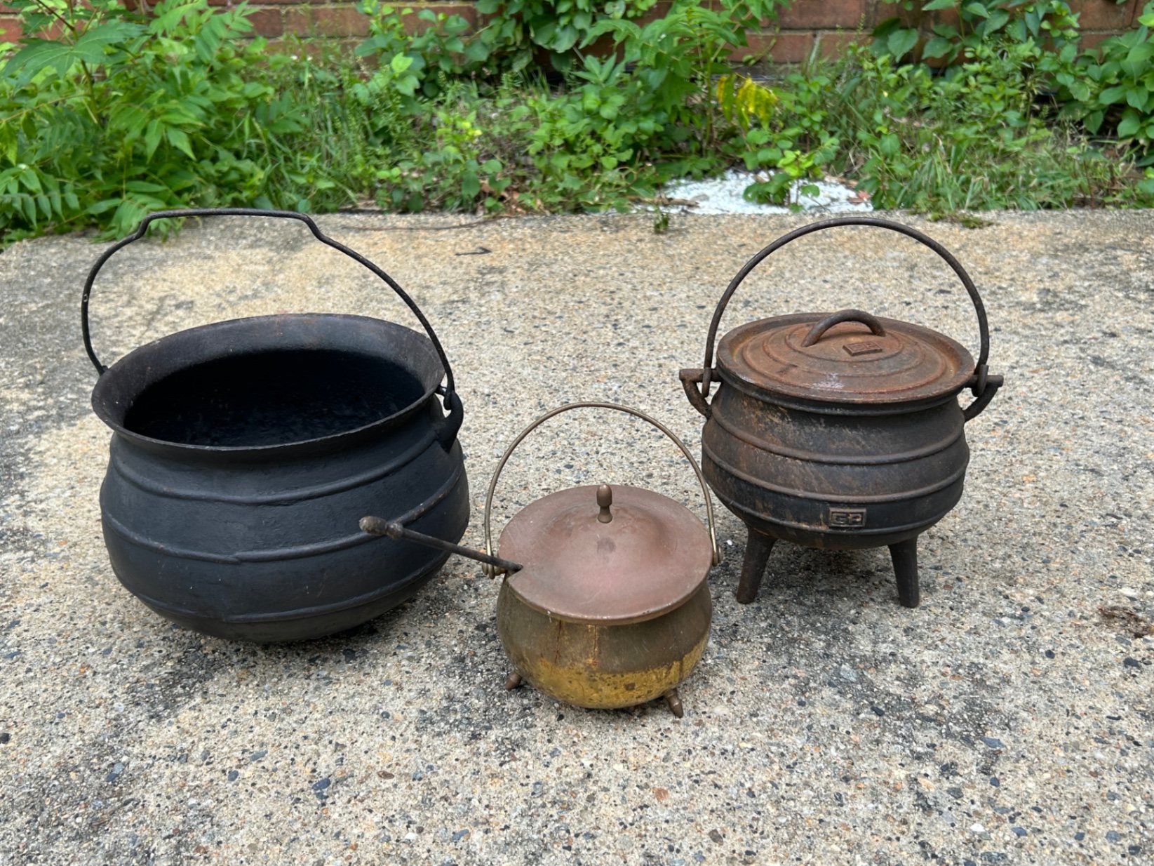 Antique Cast Iron Cauldrons  - image 1 of 6