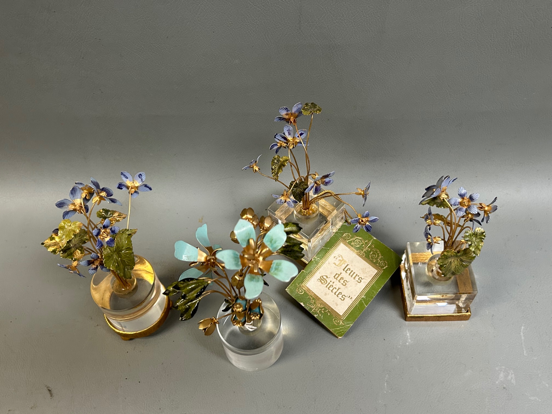 Jane Hutchenson Vintage Lucite Brass Ornaments for Gorham  - image 2 of 5