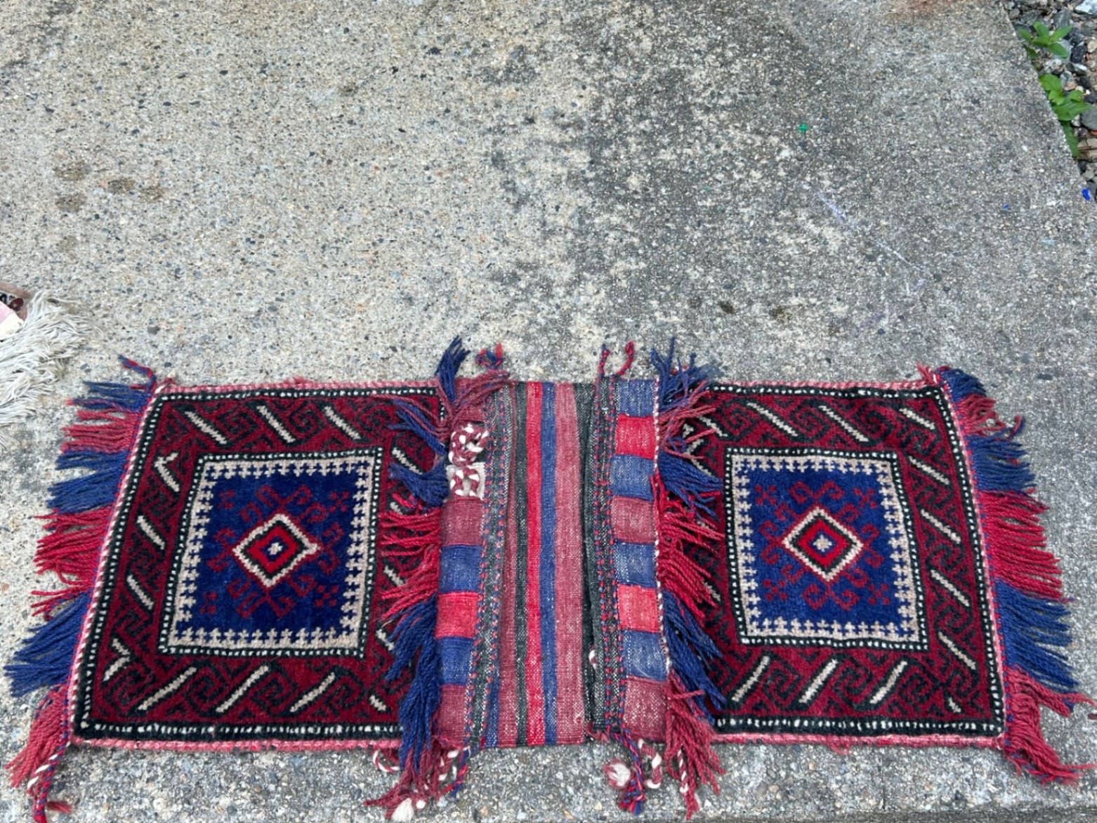 Afghan Handwoven Saddle Bag  - image 1 of 4