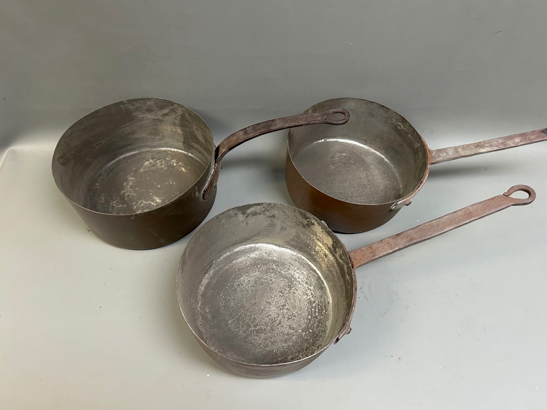 Antique Hotel de Paris/ E. Dehillerin French Copper Ware Pots  - image 3 of 8