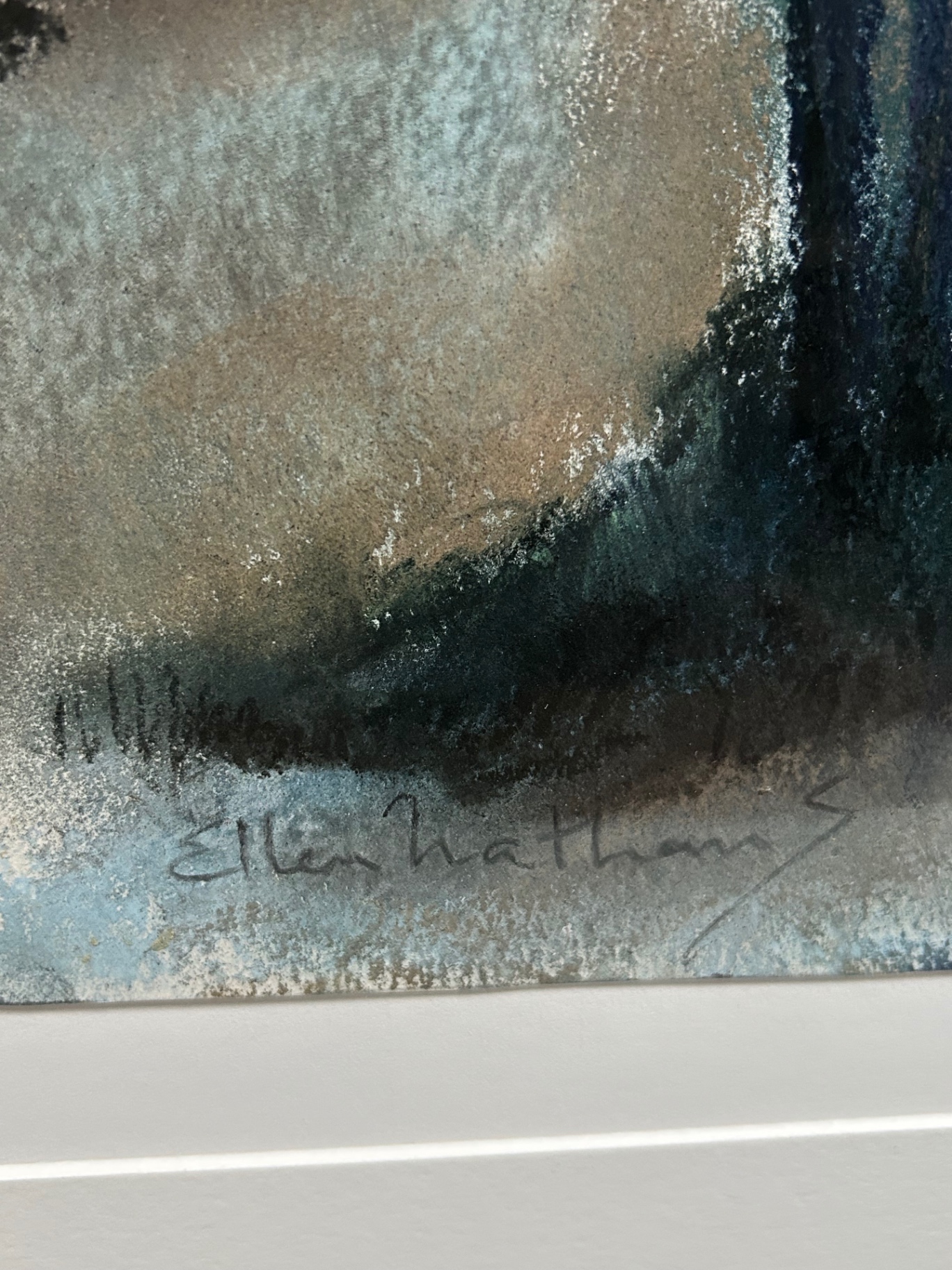 Pastel Desert Landscape Signed - image 3 of 5