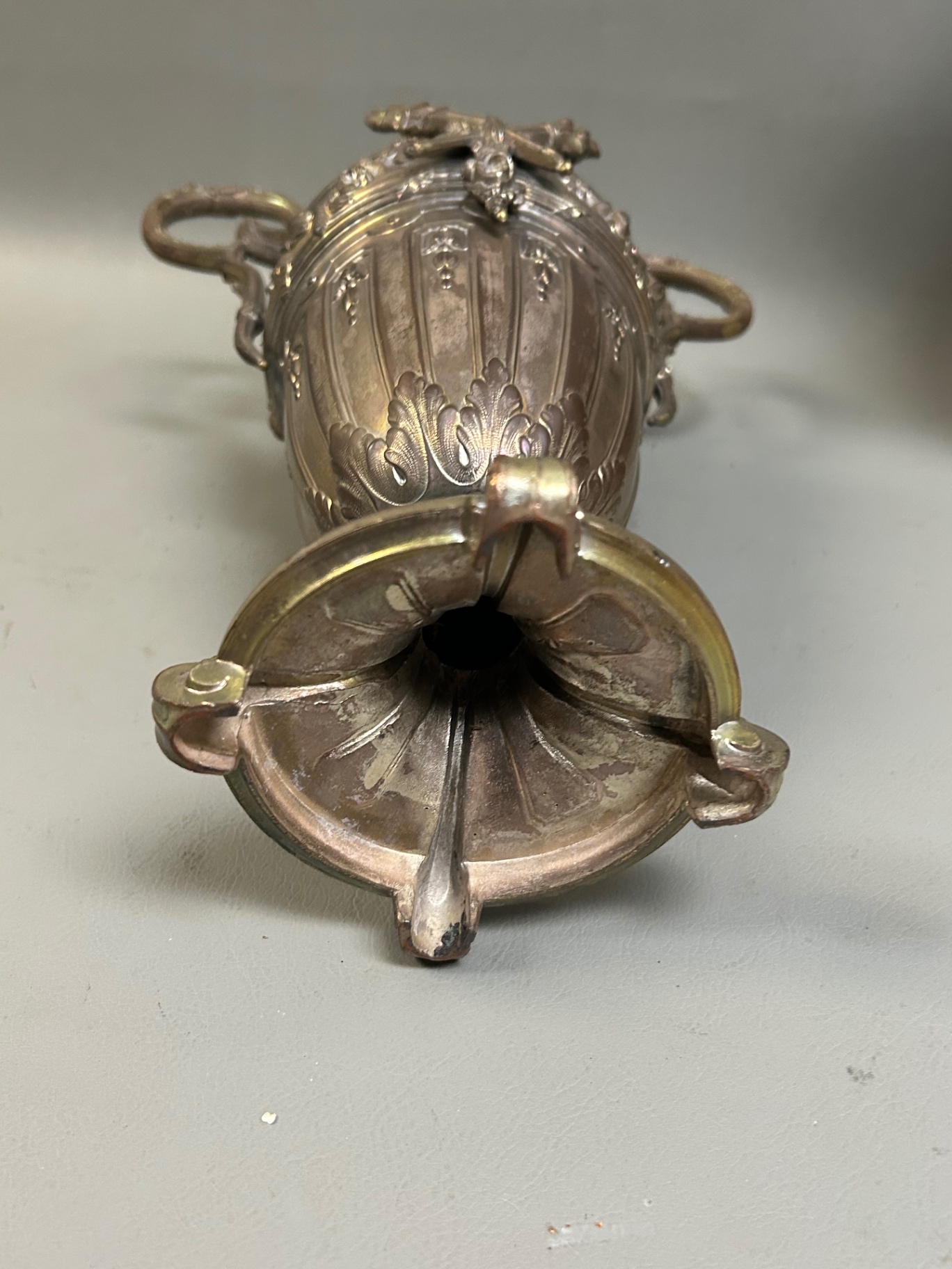 Antique French Spelter Ewers  - image 3 of 5