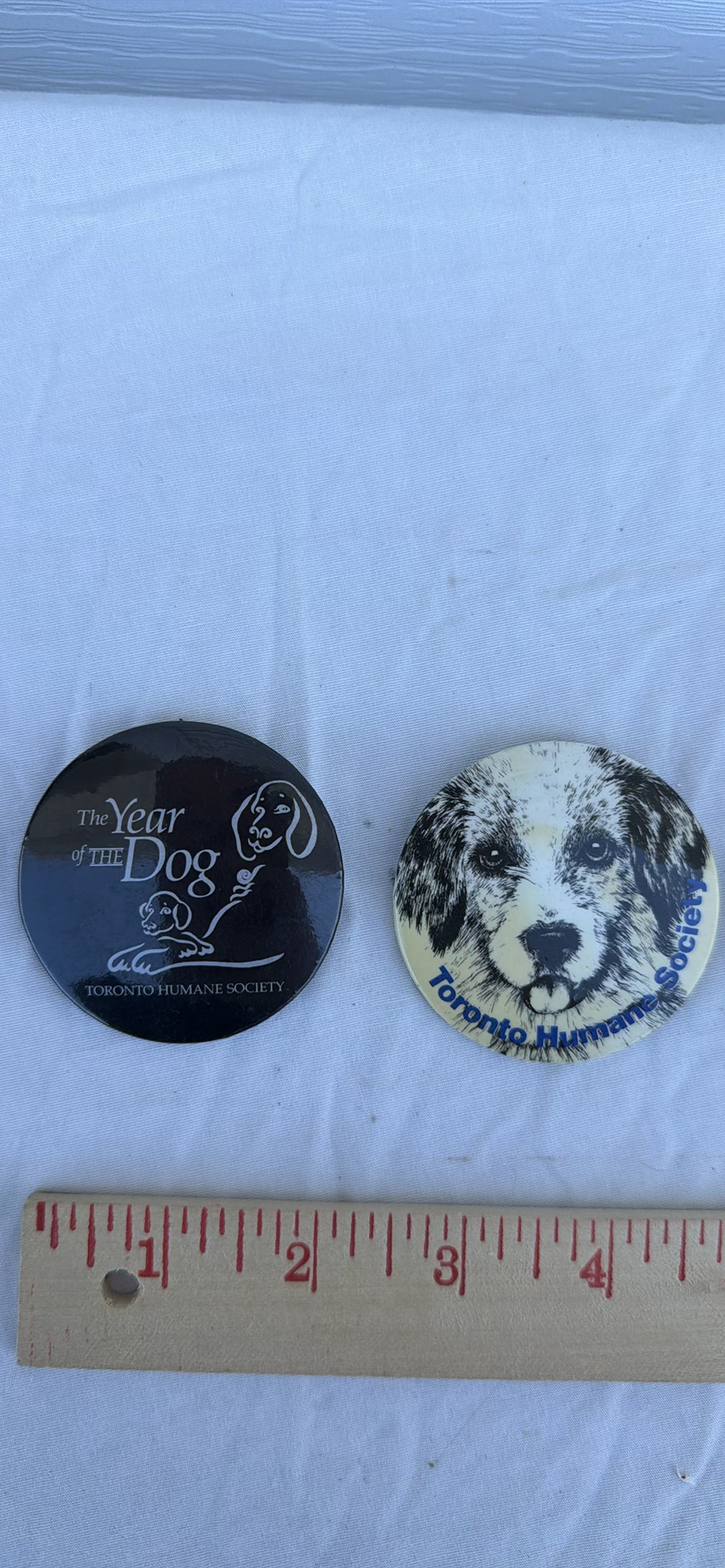 Four Humane Society Animal-Themed Pinback Buttons - image 2 of 4