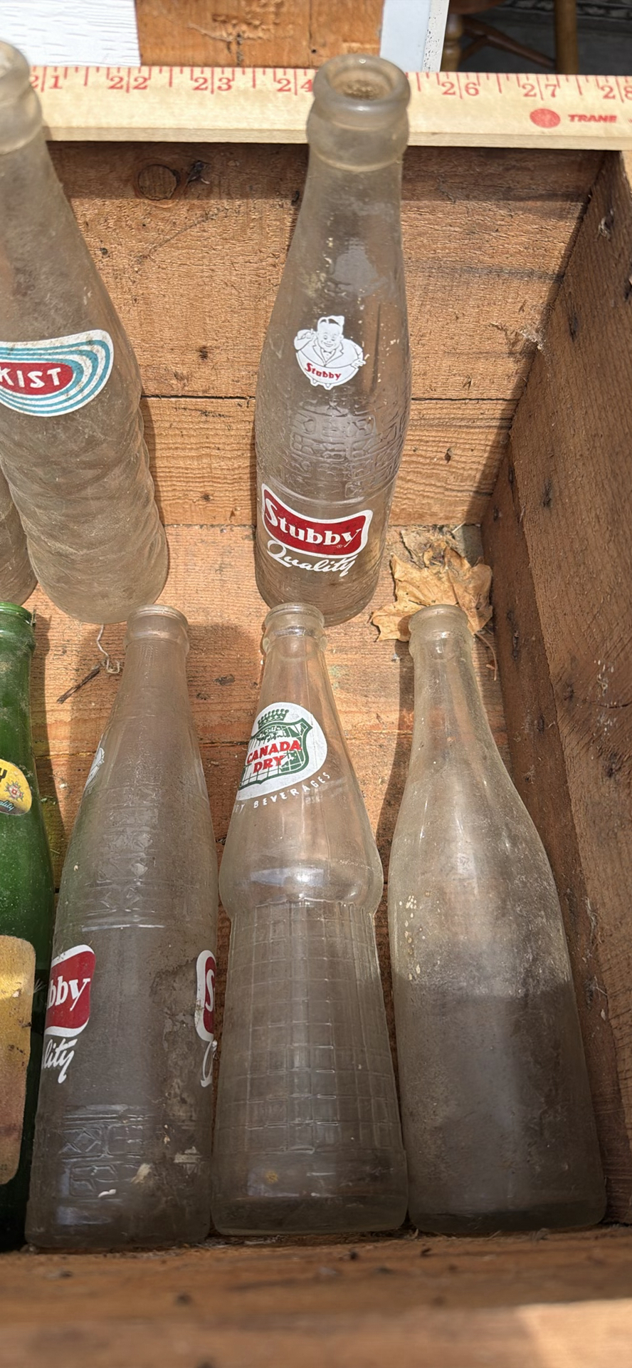 Vintage Wooden Crate with Assorted Glass Soda Bottles - image 12 of 14