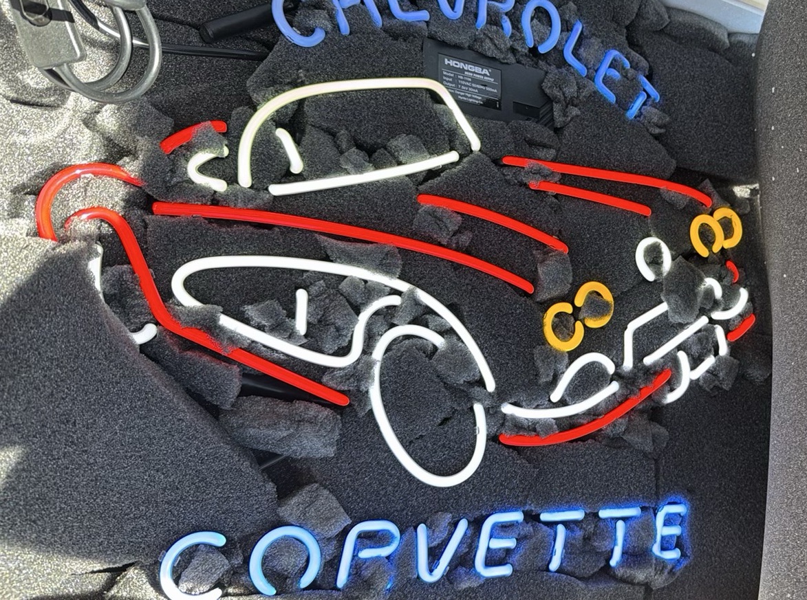 Retro Chevrolet Corvette Light Up Neon Sign - image 12 of 20