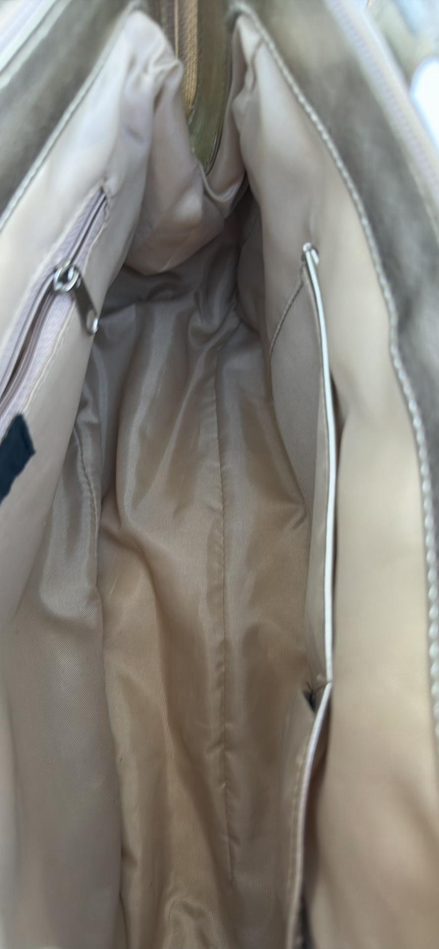 Lancôme Black Tote Bag and Metallic Gold Handbag - image 7 of 8