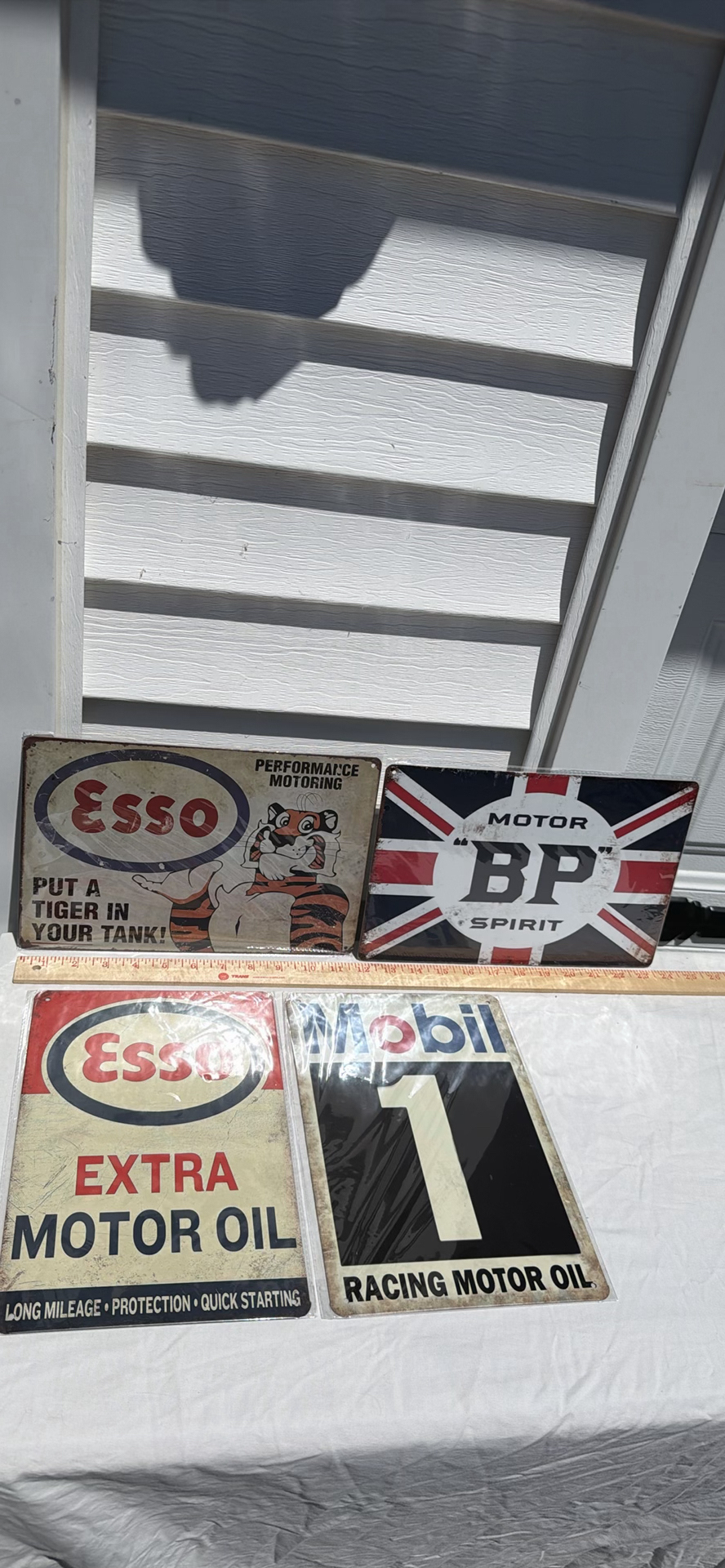 ESSO & BP Retro Style Metal Motor Oil Advertising Signs - image 1 of 3