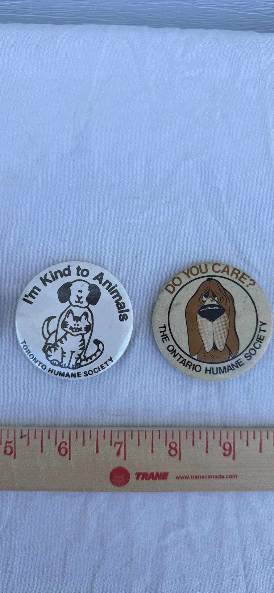 Four Humane Society Animal-Themed Pinback Buttons - image 3 of 4