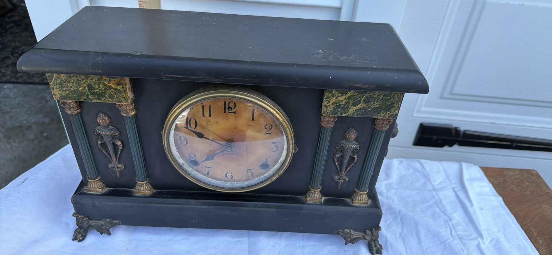 Sessions Clocks Ornate Mantel Clock - image 9 of 11