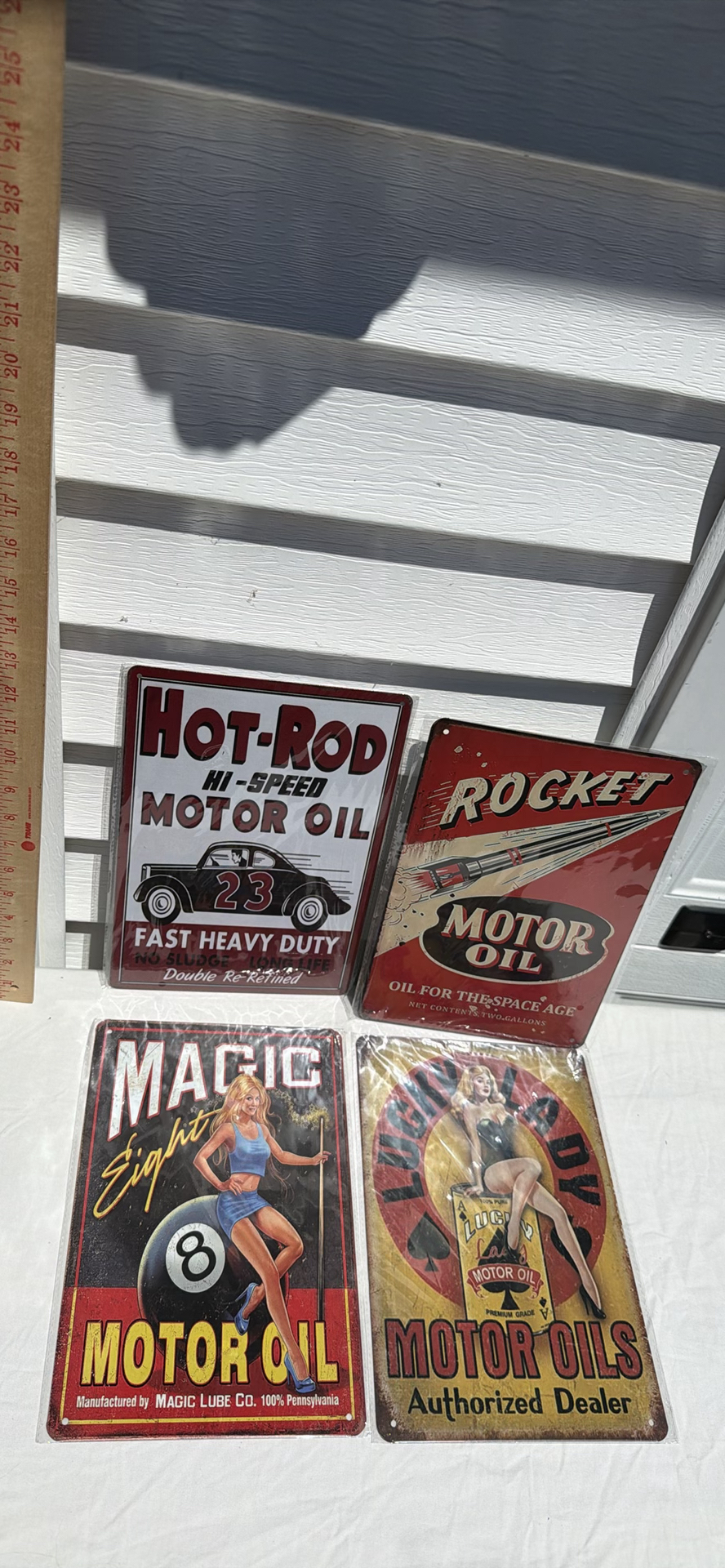Four Vintage-Style Motor Oil Metal Signs - image 3 of 3