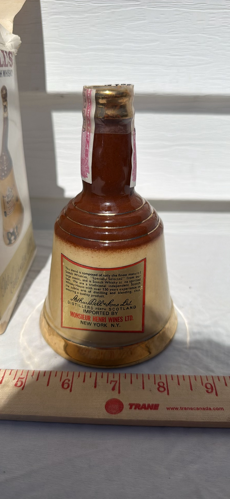 Bell's Blended Scotch Whisky Bell-Shaped Bottle with Box, WADE - image 8 of 10