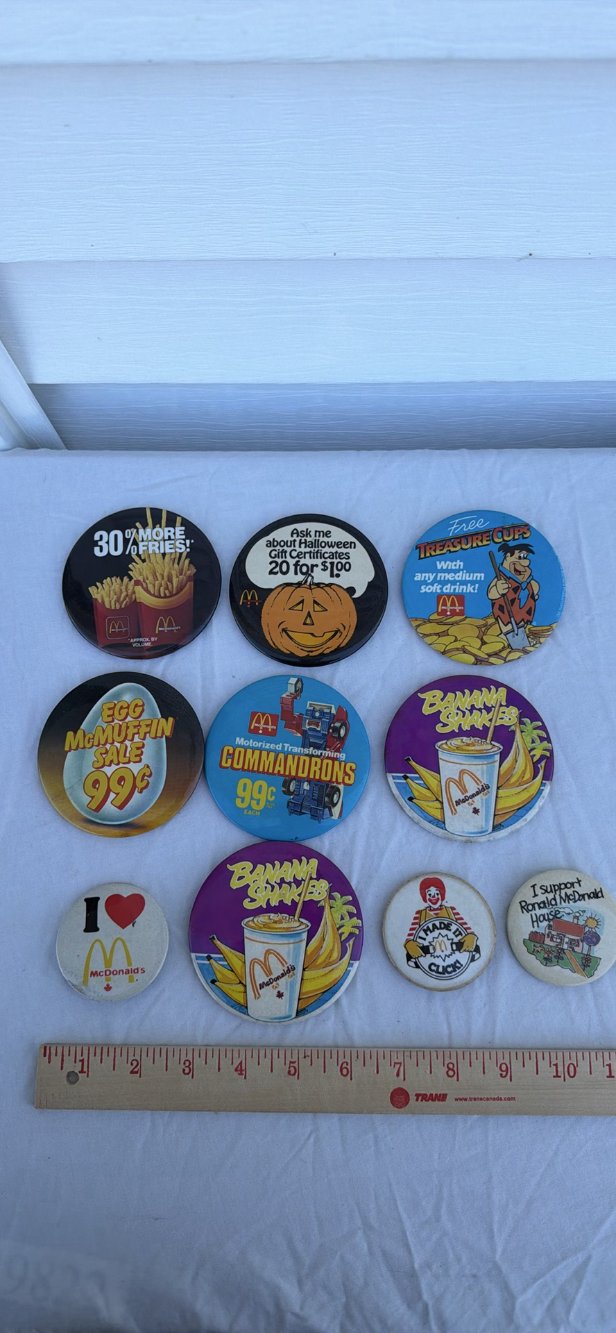 McDonald’s Promotional Pin-Back Buttons Collection (10) - image 1 of 5