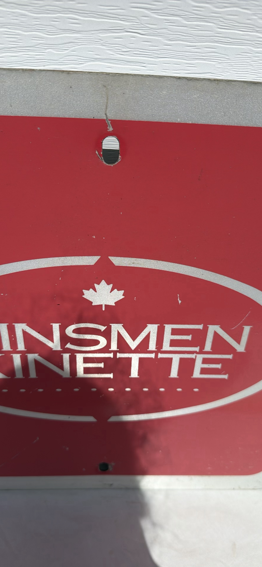 Kinsmen Kinette Metal Road Sign - image 5 of 8