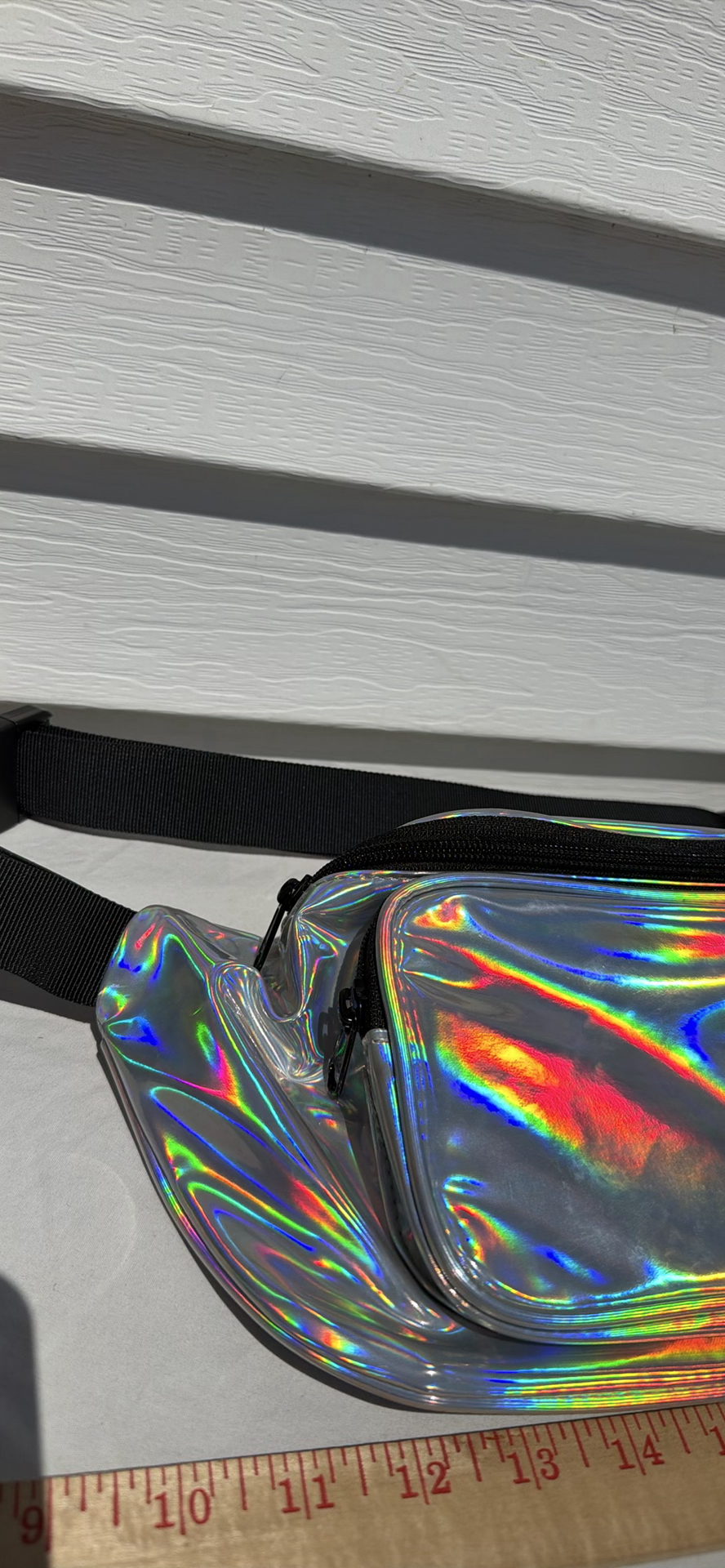 Holographic Waist Bag with Adjustable Strap - image 4 of 7