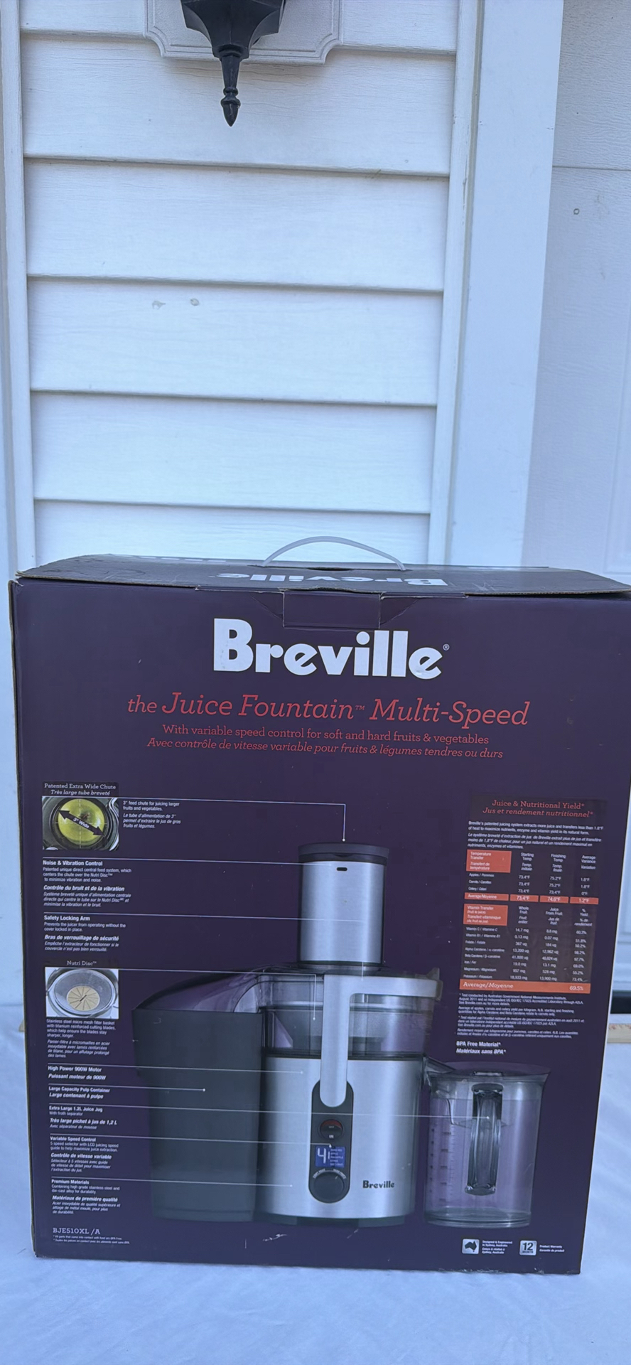 Breville The Juice Fountain Multi-Speed Juicer BJE510XL/A - image 4 of 13