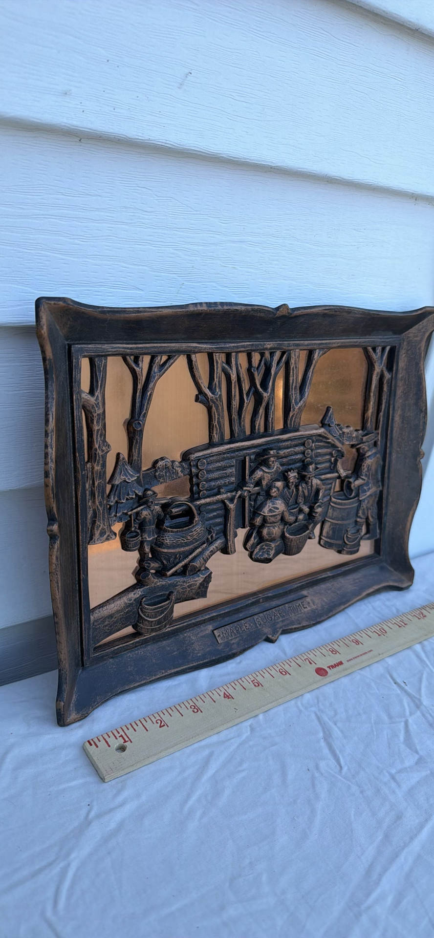 Coppercraft Guild Copper Wall Plaque "Maple Sugar Time" - image 1 of 6