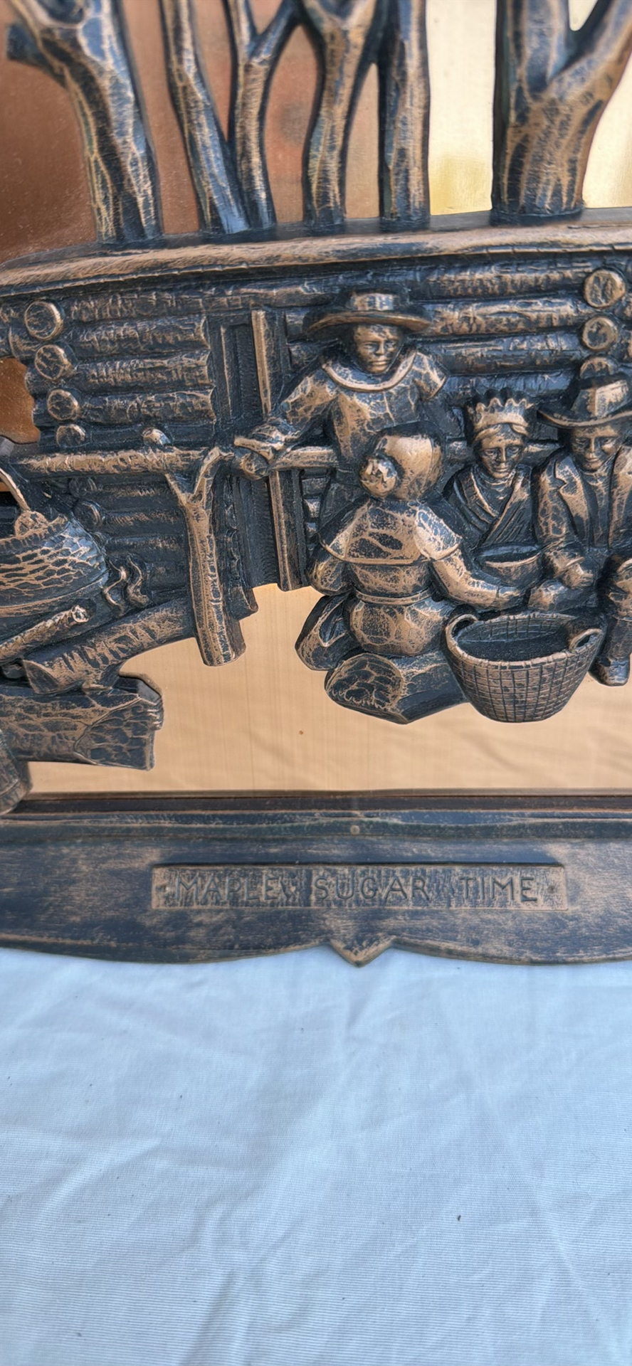 Coppercraft Guild Copper Wall Plaque "Maple Sugar Time" - image 4 of 6