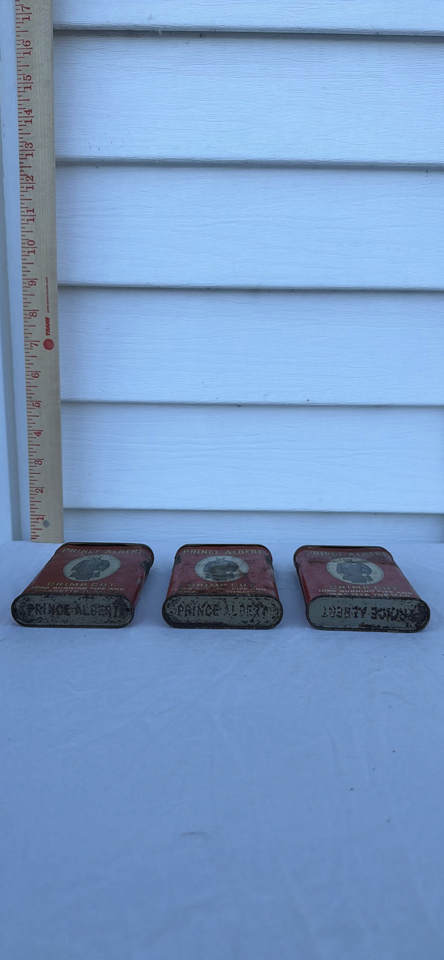 Three Vintage Prince Albert Crimp Cut Tobacco Tins - image 3 of 5