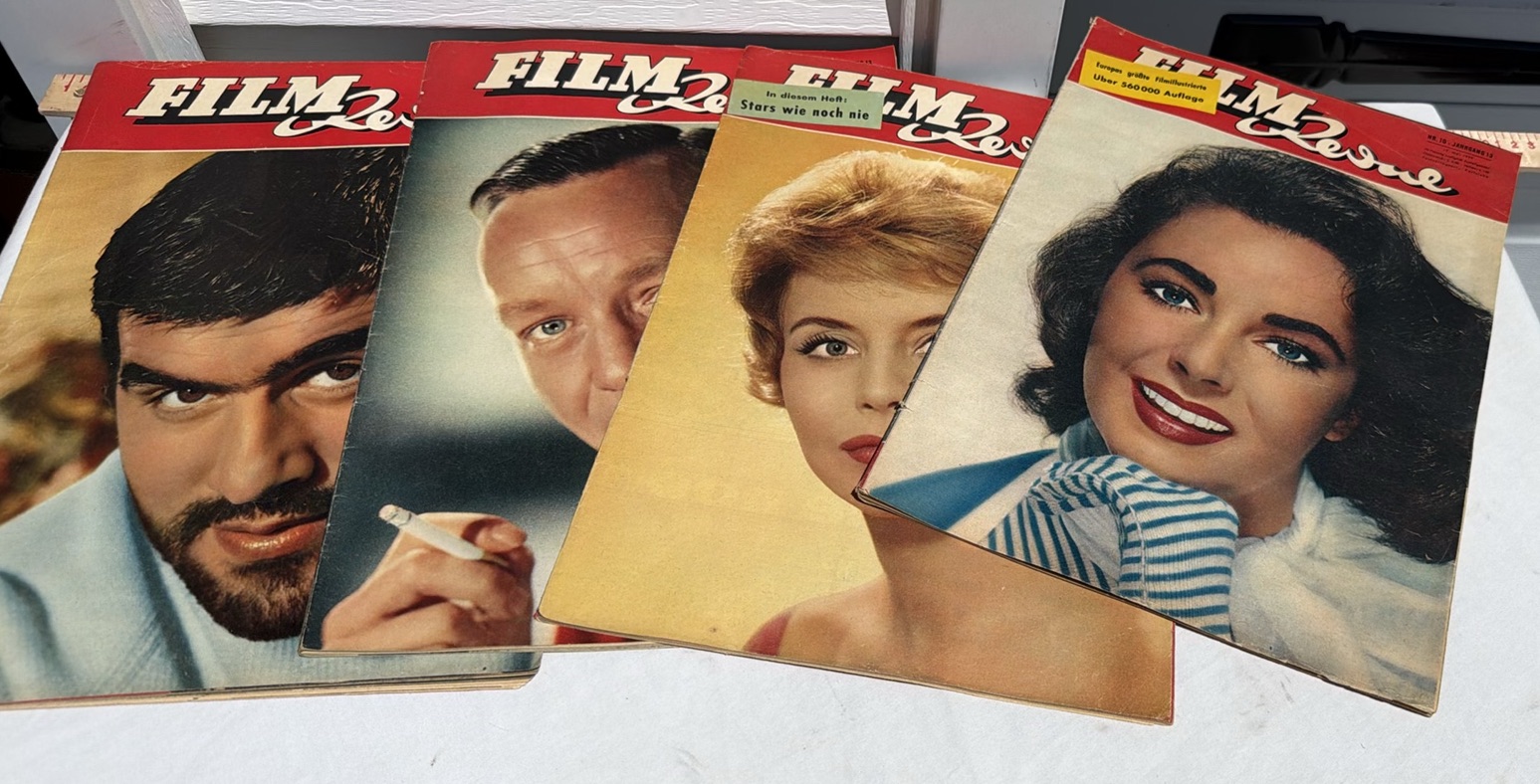 Vintage 1959 Film Revue German Magazines - Lot Of 4 - image 1 of 16