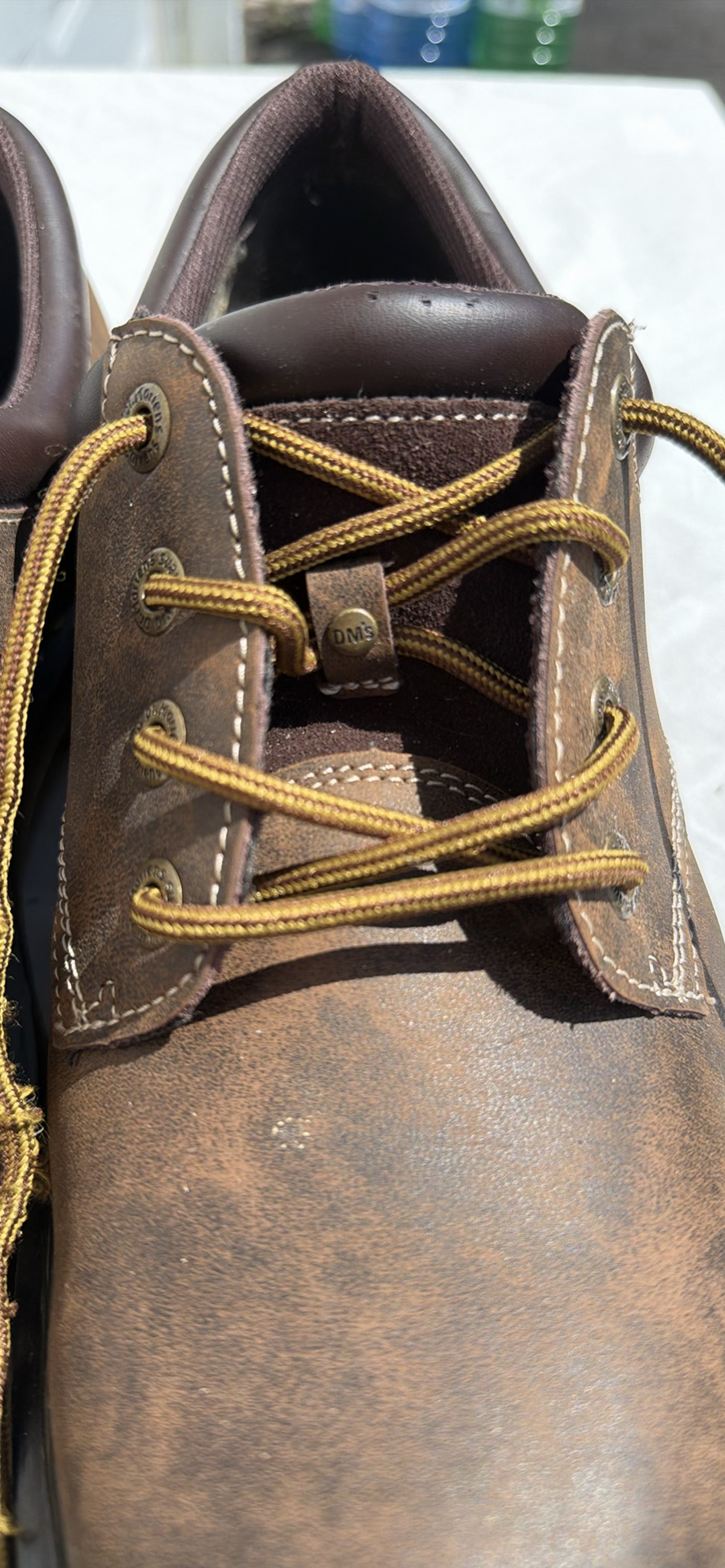Dr. Martens Brown Leather Lace-Up Shoes SIZE 12 - image 2 of 8