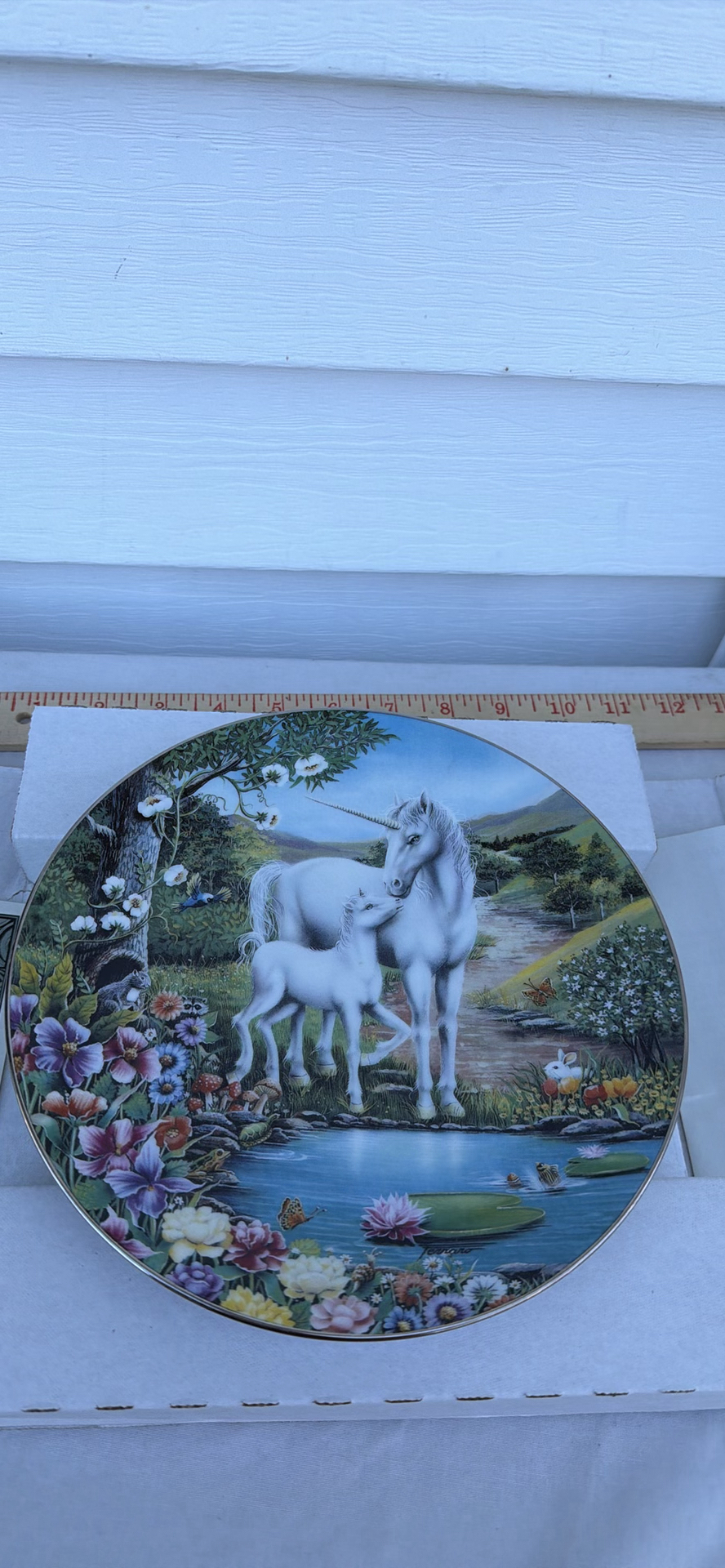Bradford Exchange Kingdom of the Unicorn Decorative Plate - image 9 of 10