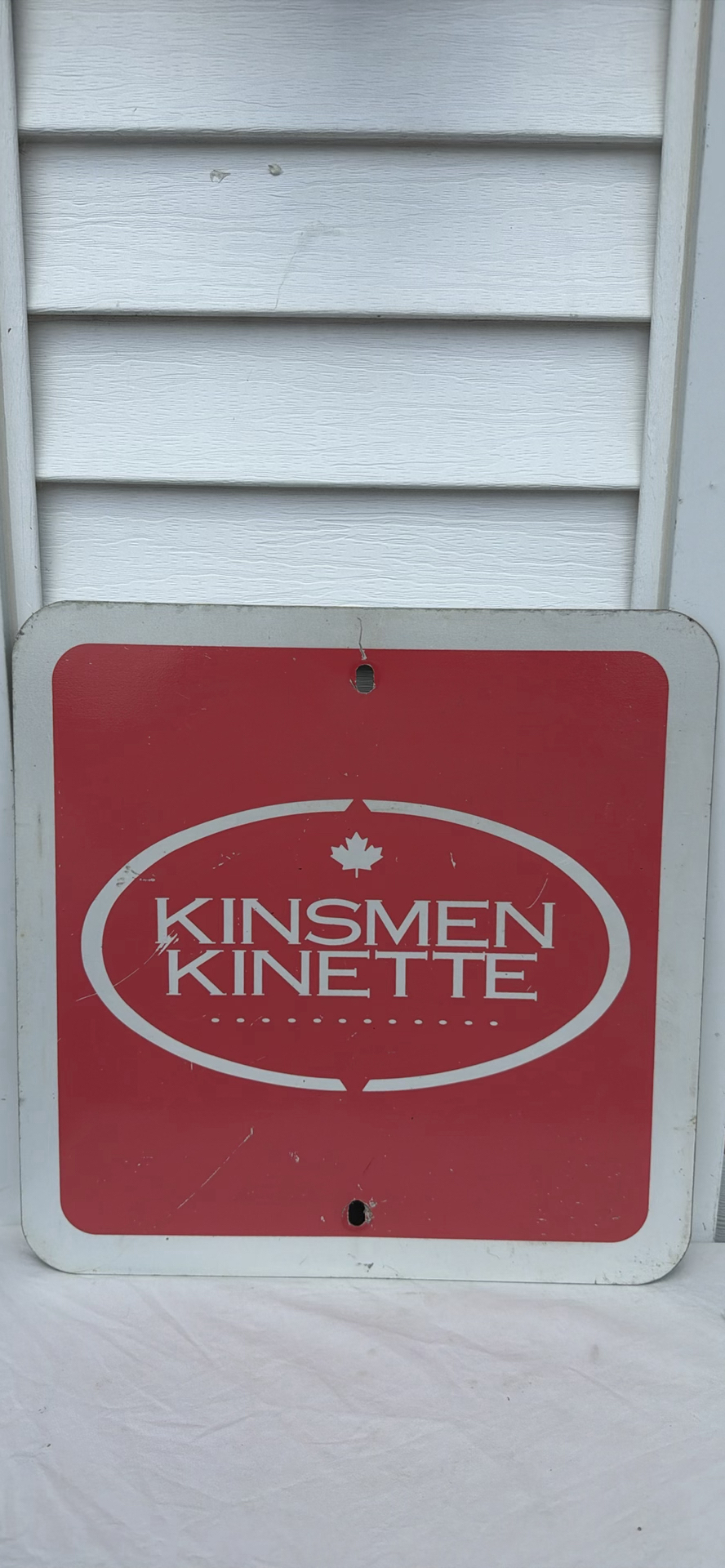 Kinsmen Kinette Metal Road Sign - image 2 of 8