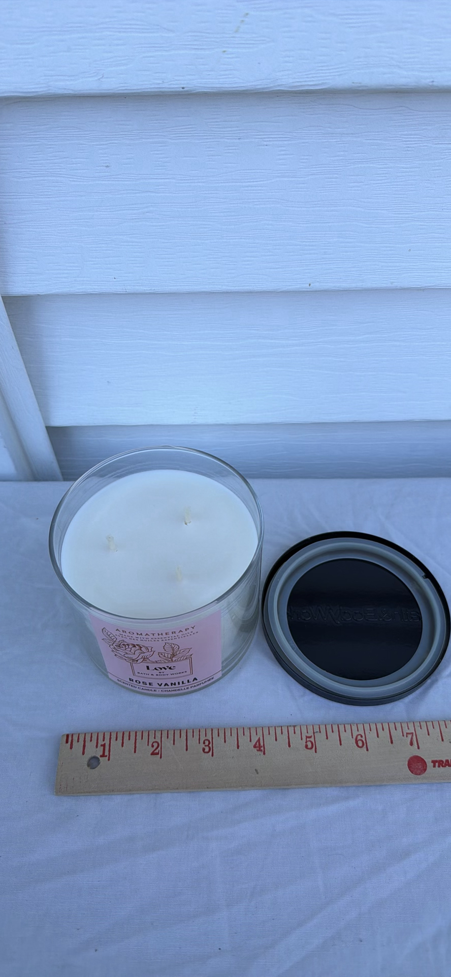 Bath & Body Works Aromatherapy Love Rose Vanilla Scented Candle with Lid - image 3 of 4