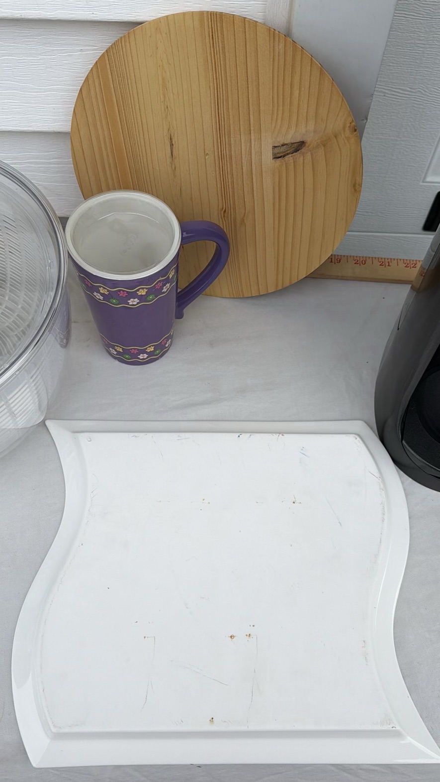 Soda Stream Maker, Bottle, OXO Salad Spinner, Serving Tray, Wooden Cheese Board and Mug - image 14 of 16