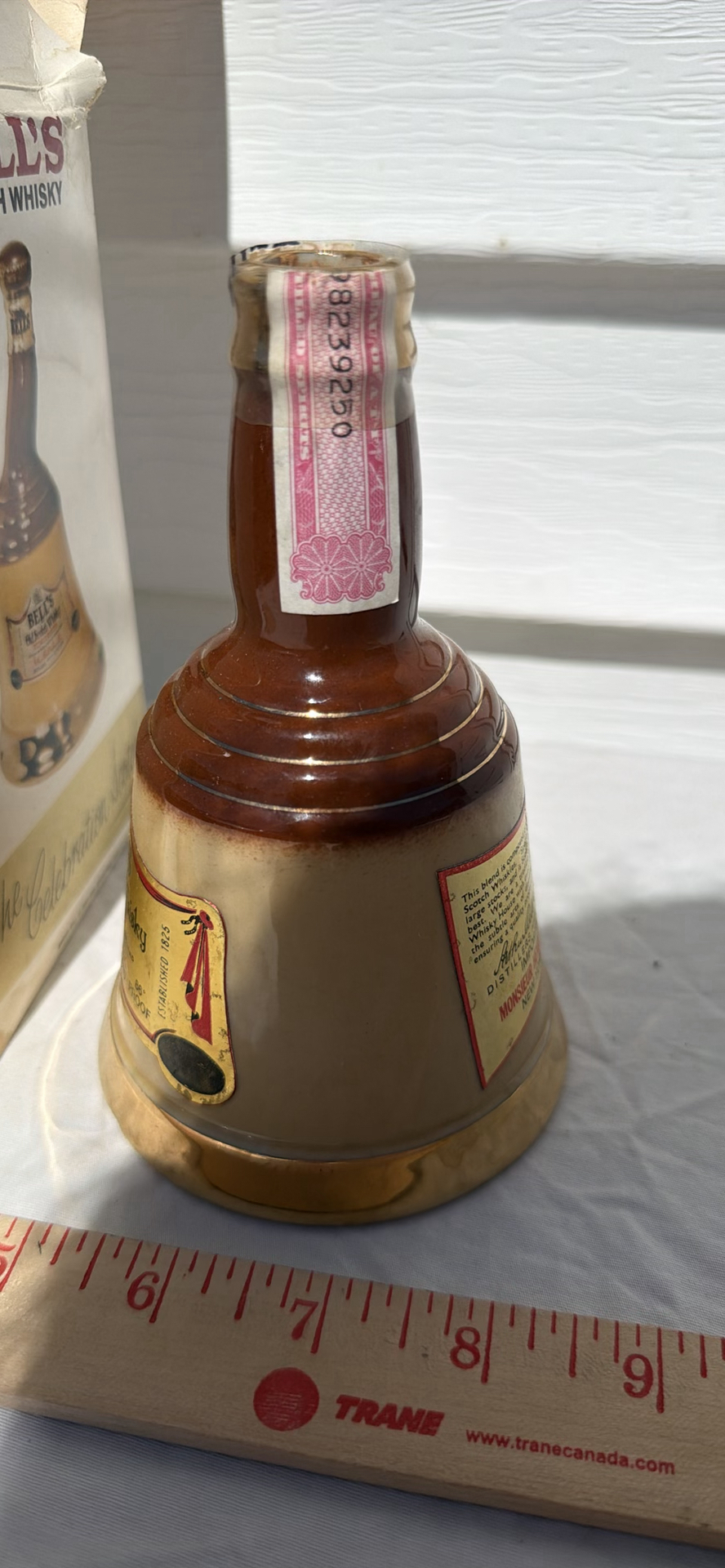 Bell's Blended Scotch Whisky Bell-Shaped Bottle with Box, WADE - image 2 of 10