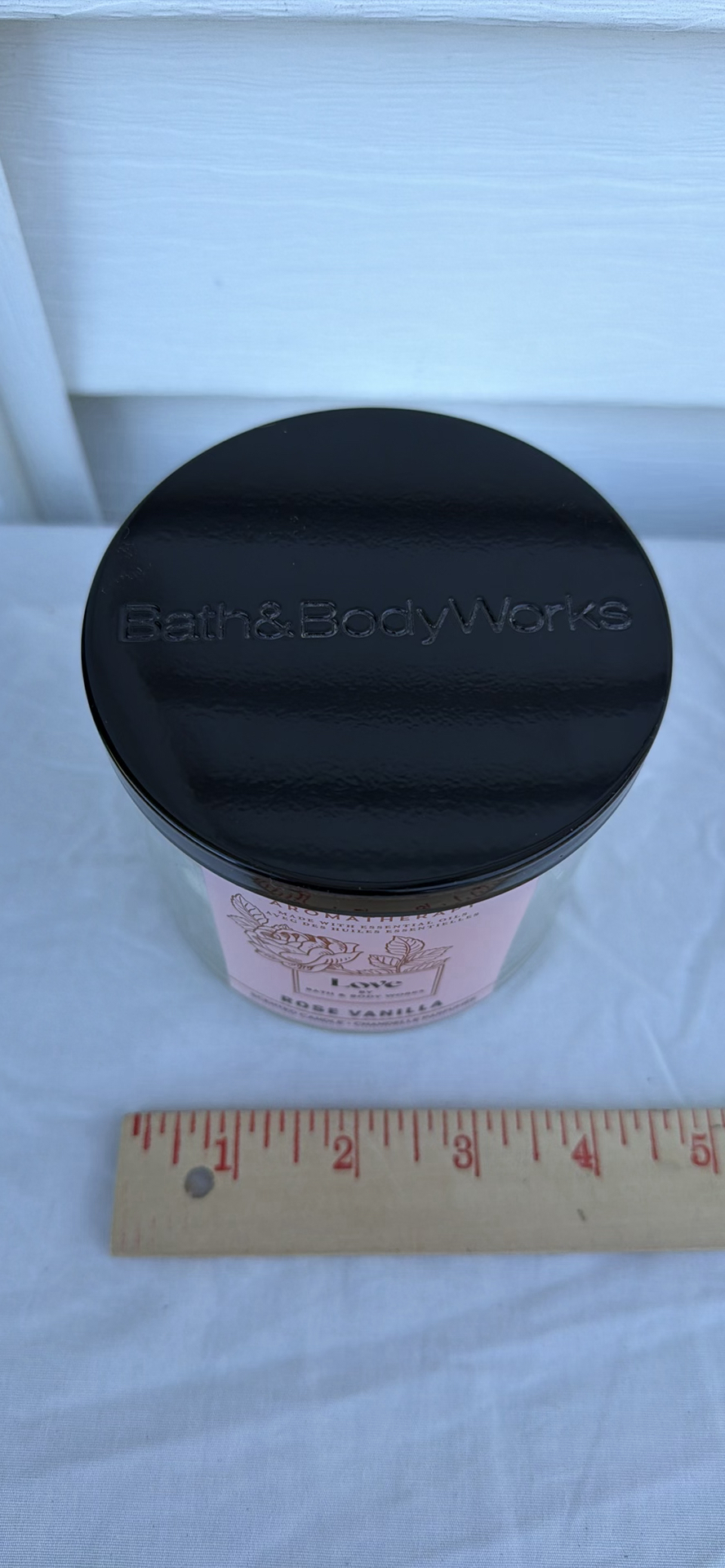 Bath & Body Works Aromatherapy Love Rose Vanilla Scented Candle with Lid - image 2 of 4