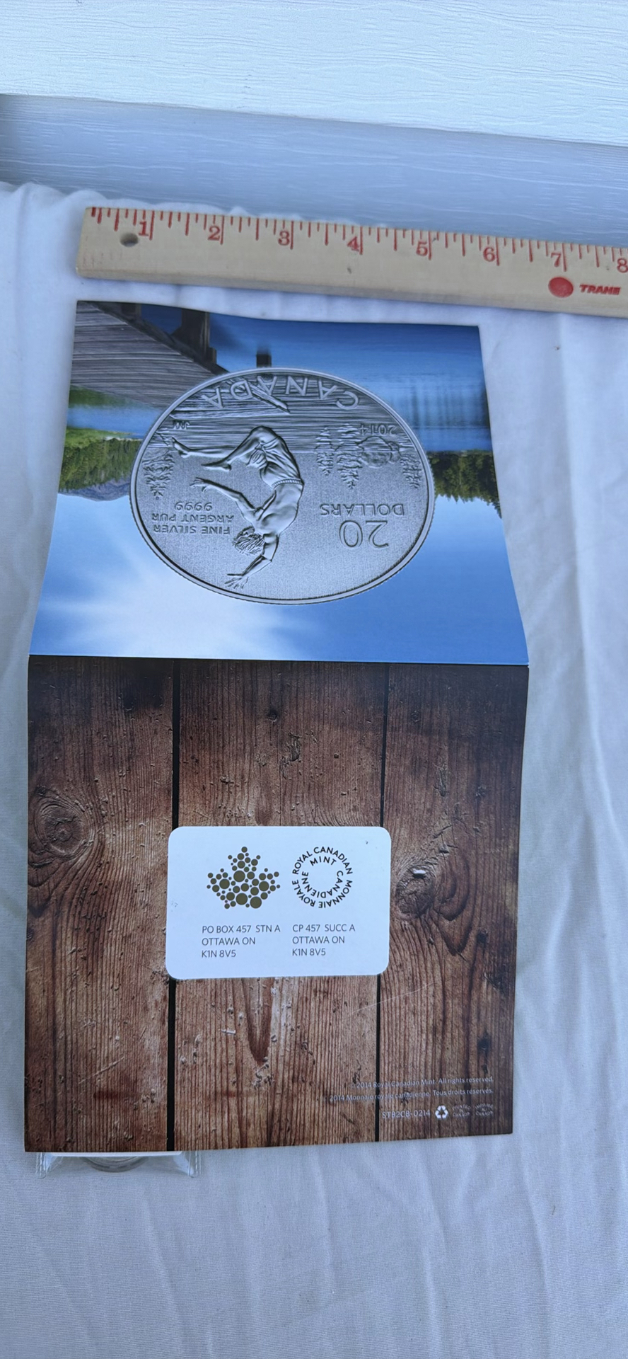 Royal Canadian Mint 2014 $20 Fine Silver Coin with Packaging and Certificate - image 9 of 9