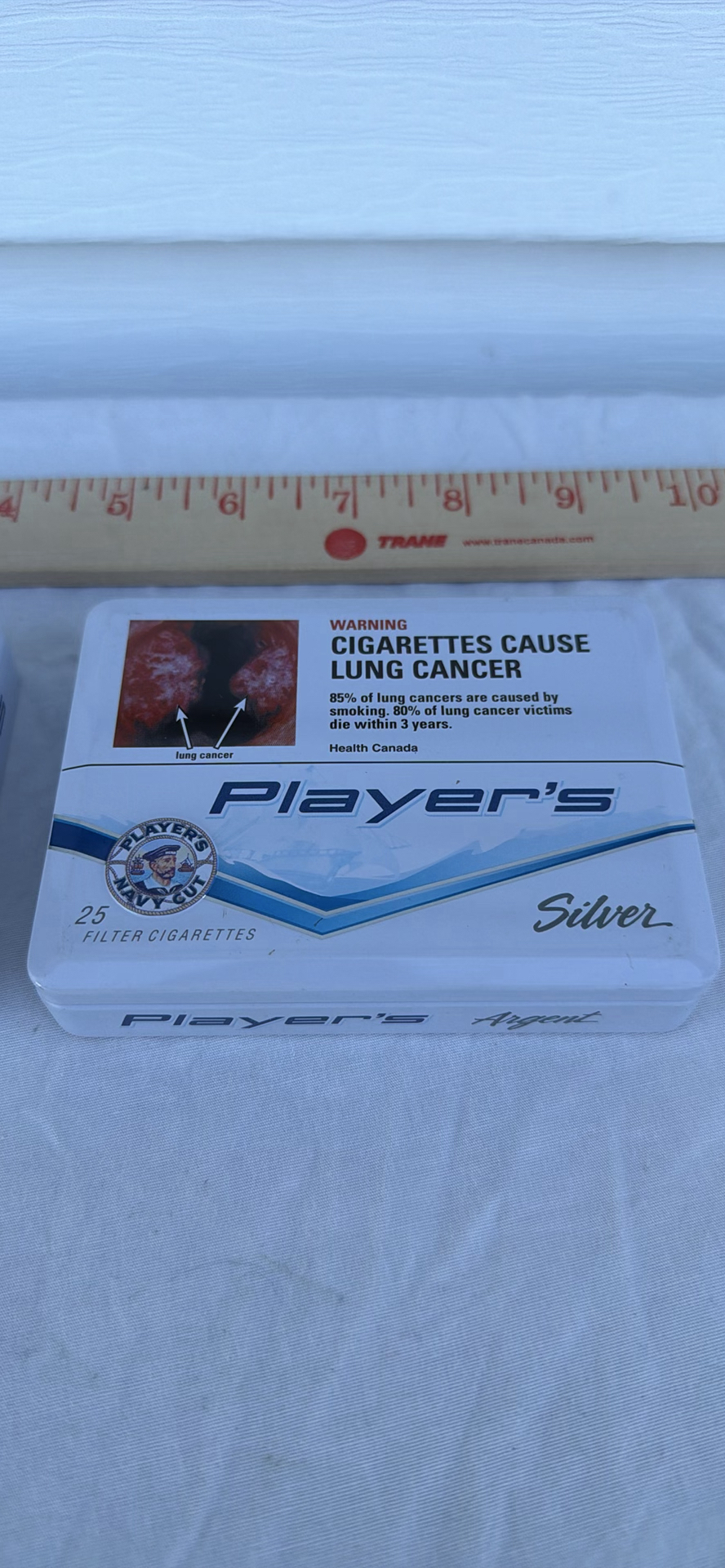 Two Player's Silver Cigarette Tins Circa 2002 Ltd Edition - image 3 of 5