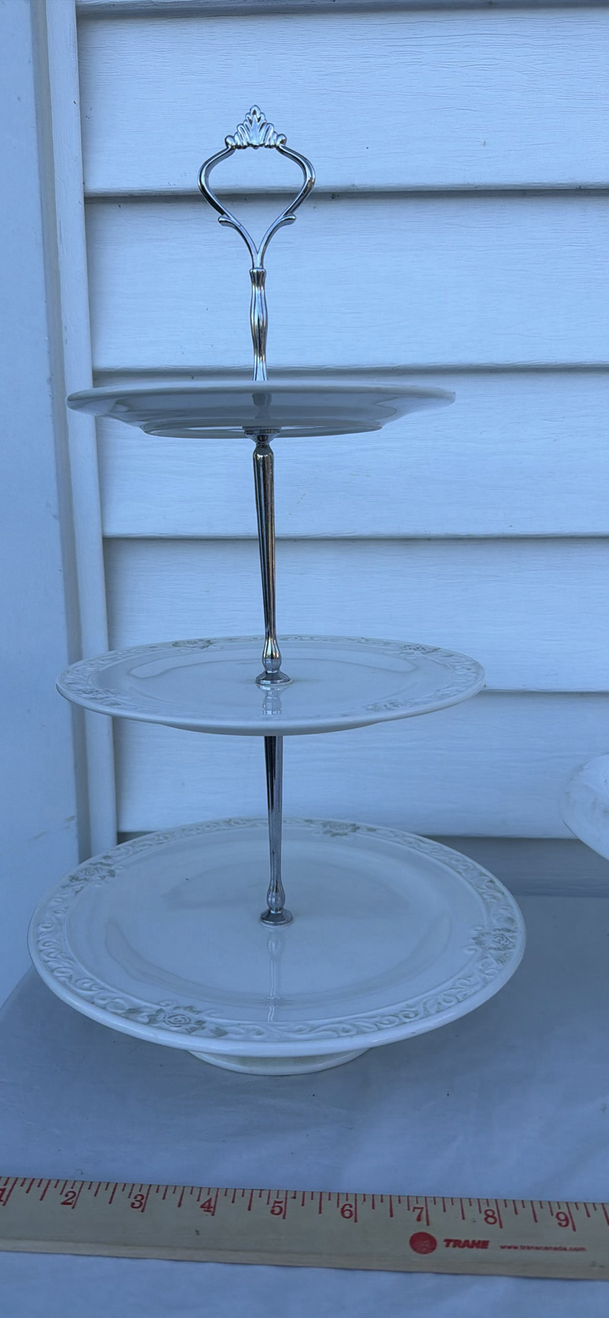 Bombay Three-Tier Serving Stand and Bird-Decorated Pedestal Bowl - image 6 of 9