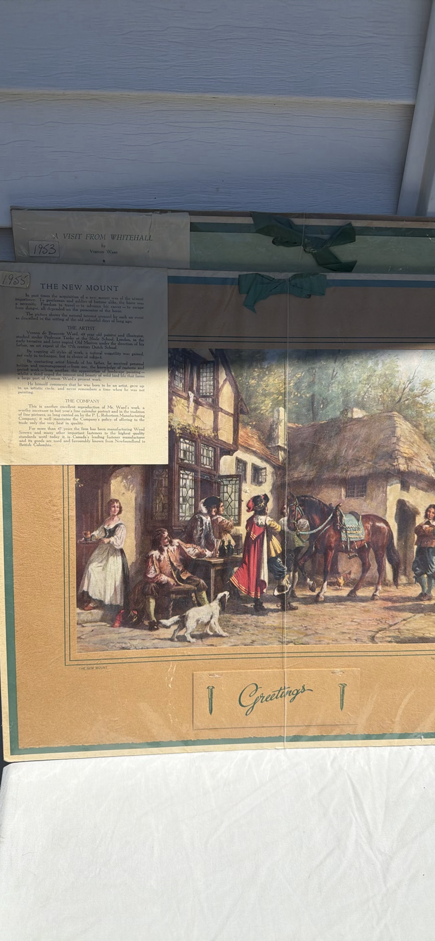Two Vintage Calendar Art Prints by Vernon Ward - image 3 of 8