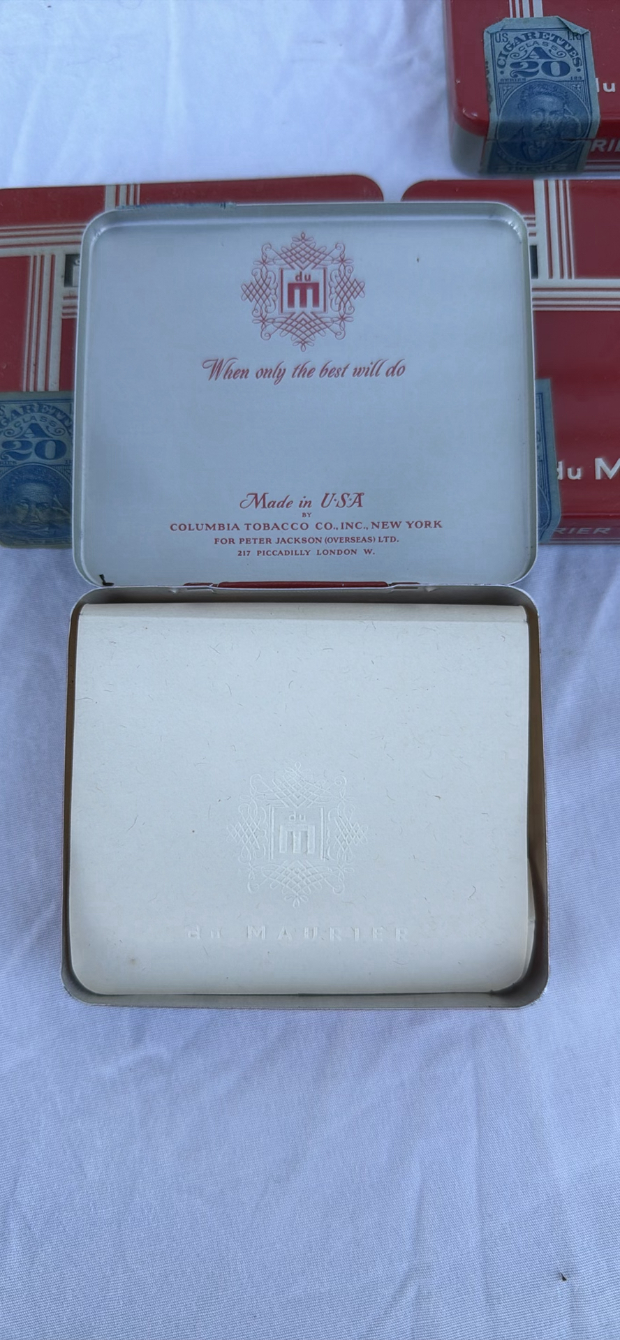 Six Vintage du Maurier Cigarette Tins - image 4 of 6