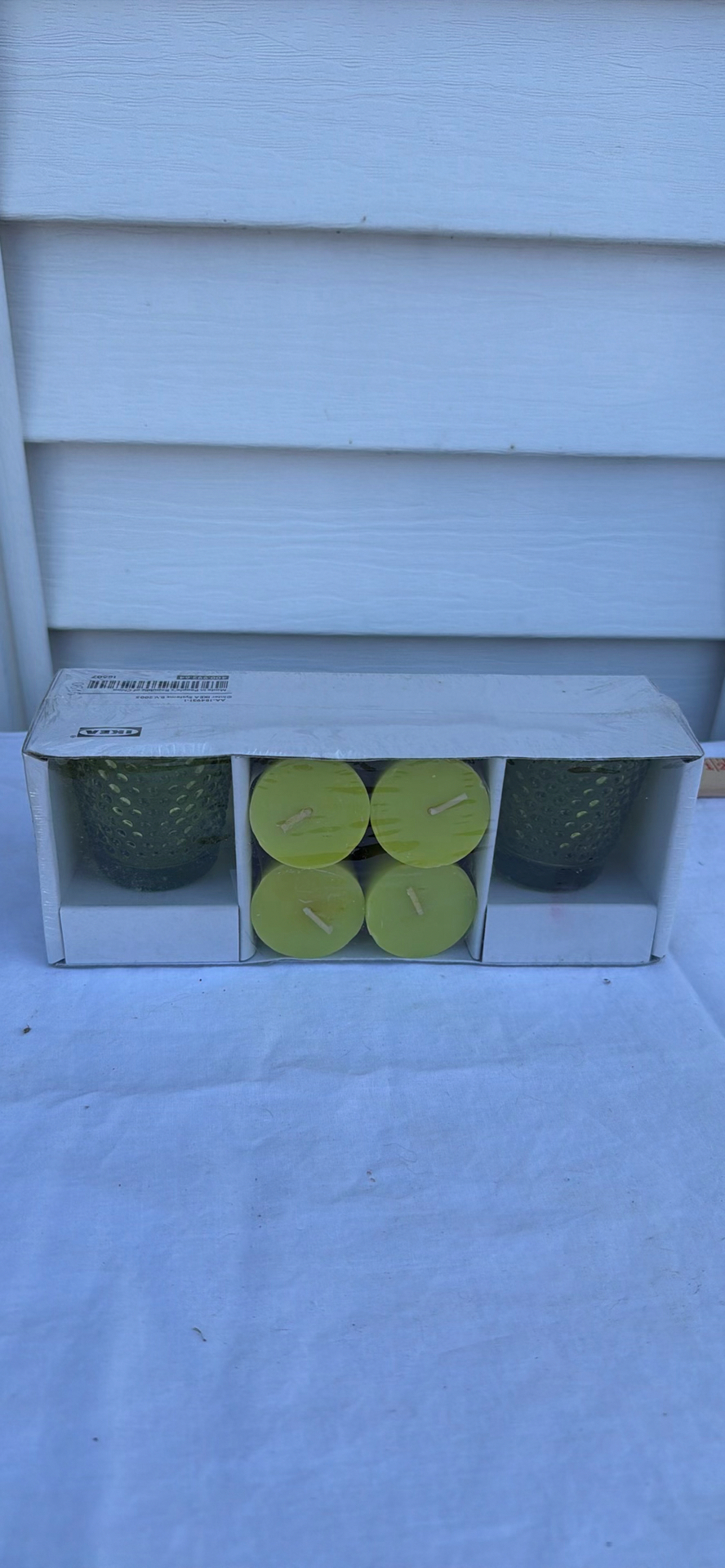 IKEA PARTAJ Candle Set with Glass Holders - image 1 of 2